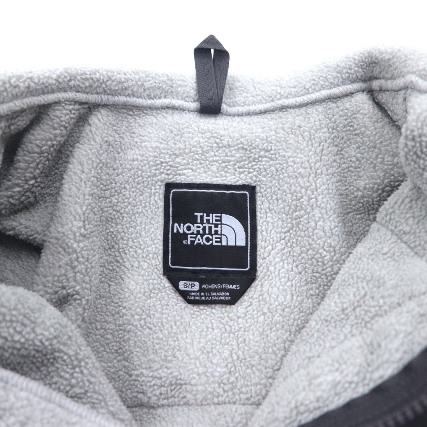 THE NORTH FACE デナリジャケット POLARTEC ポーラテック フリージャケット S グレー ポリエステル ロゴ刺繍