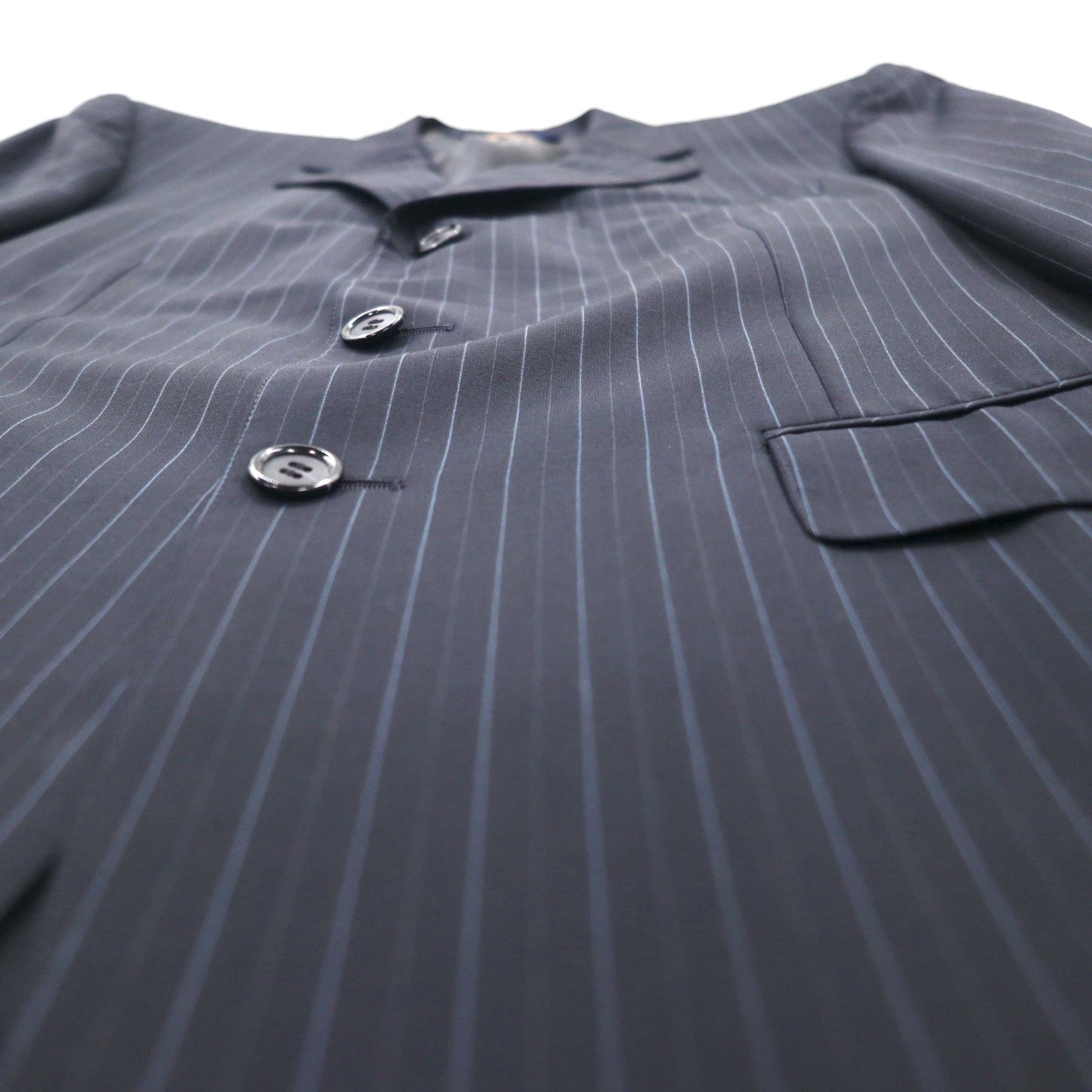 Brooks Brothers 3B スーツ セットアップ M ネイビー ストライプ ウール 日本製
