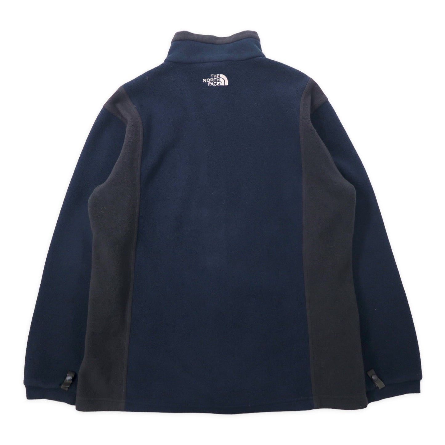 THE NORTH FACE フルジップ フリースジャケット M ネイビー ポリエステル ロゴ刺繍