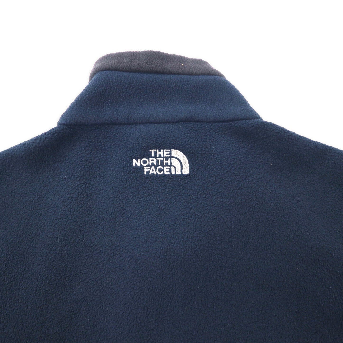 THE NORTH FACE フルジップ フリースジャケット M ネイビー ポリエステル ロゴ刺繍