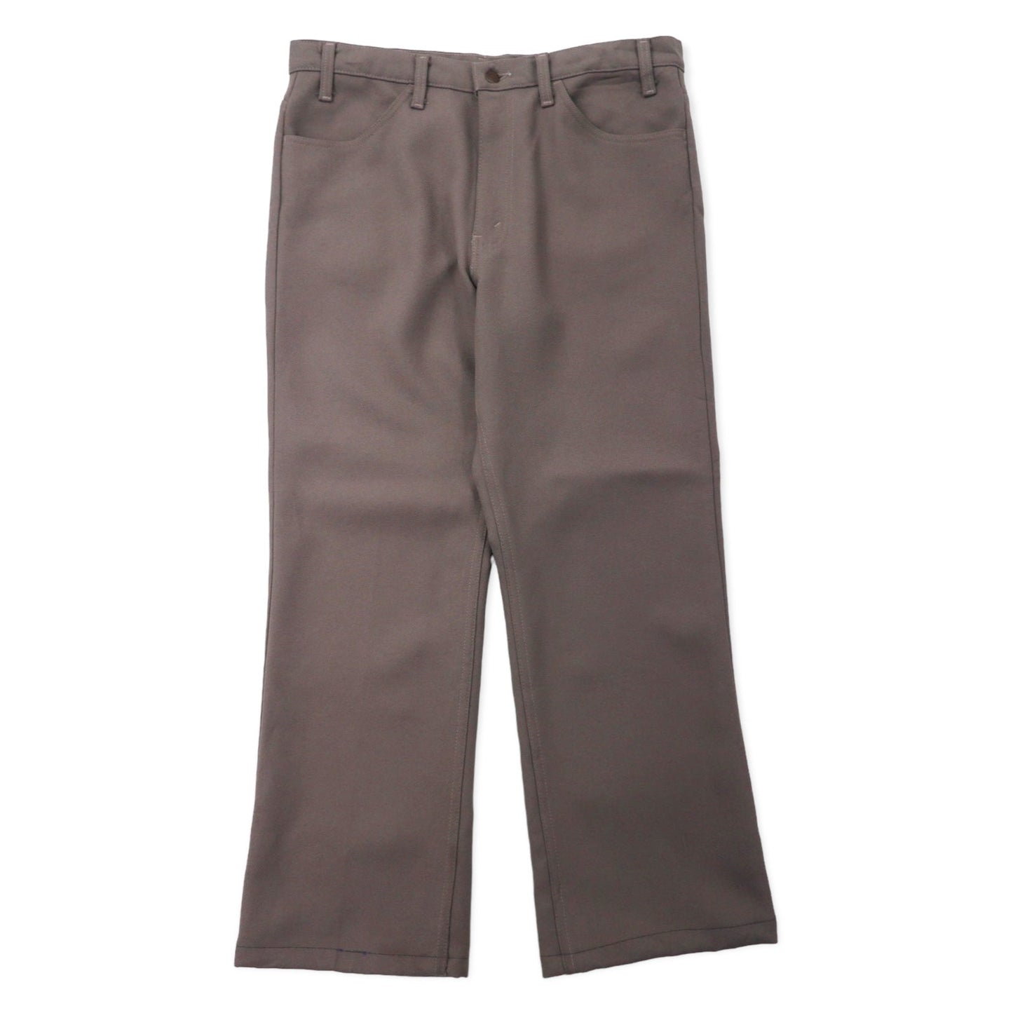 Levi's USA製 90年代 スタプレ ブーツカット スラックスパンツ 36 グレー ポリエステル ボタン裏698 SCOVILLジップ STA-PREST 10517 6126