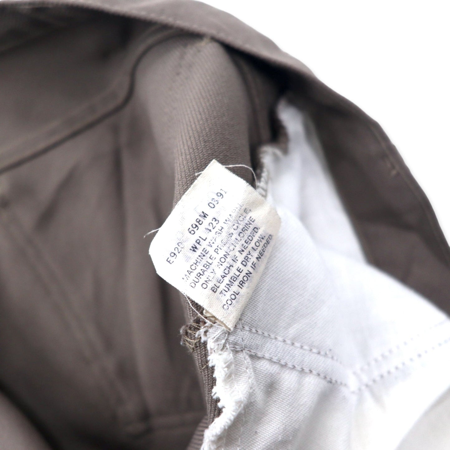 Levi's USA製 90年代 スタプレ ブーツカット スラックスパンツ 36 グレー ポリエステル ボタン裏698 SCOVILLジップ STA-PREST 10517 6126