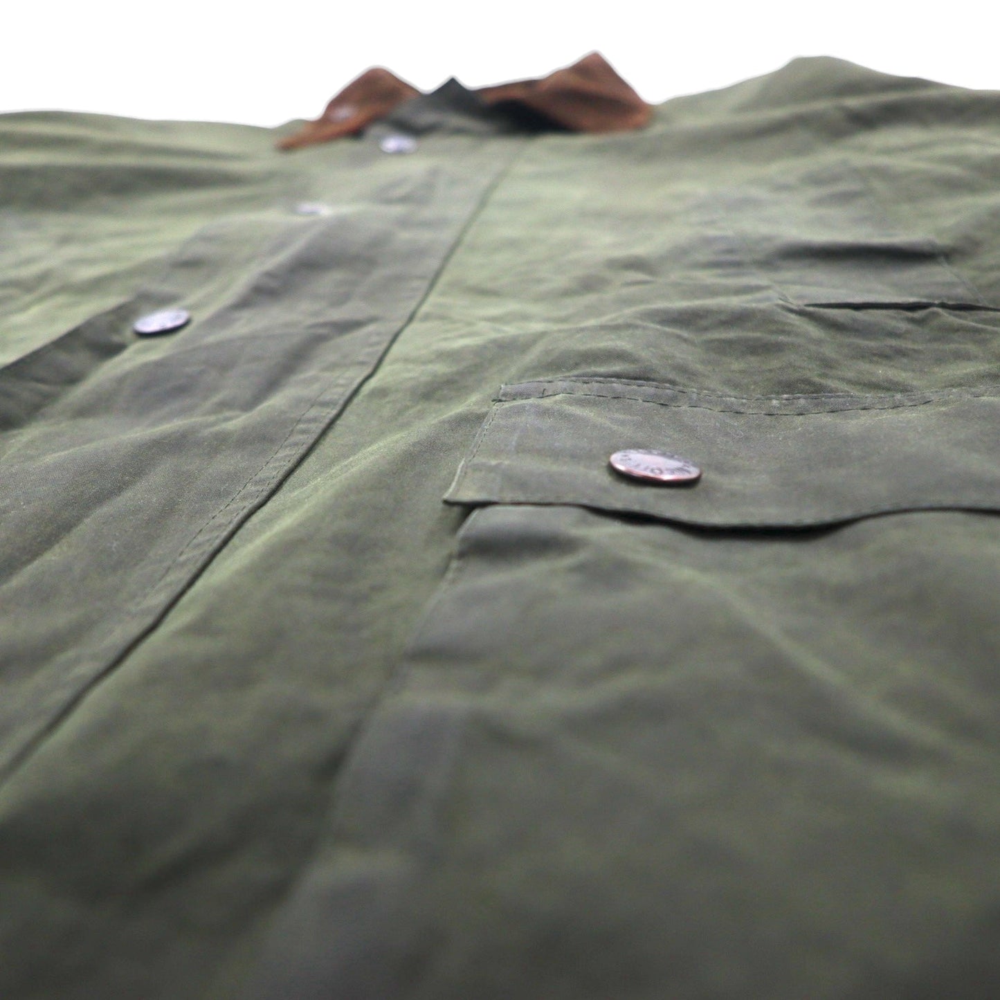 Mc Orvis 90年代 イギリス製 オイルドジャケット L カーキ 防水 コットン 裏地チェック