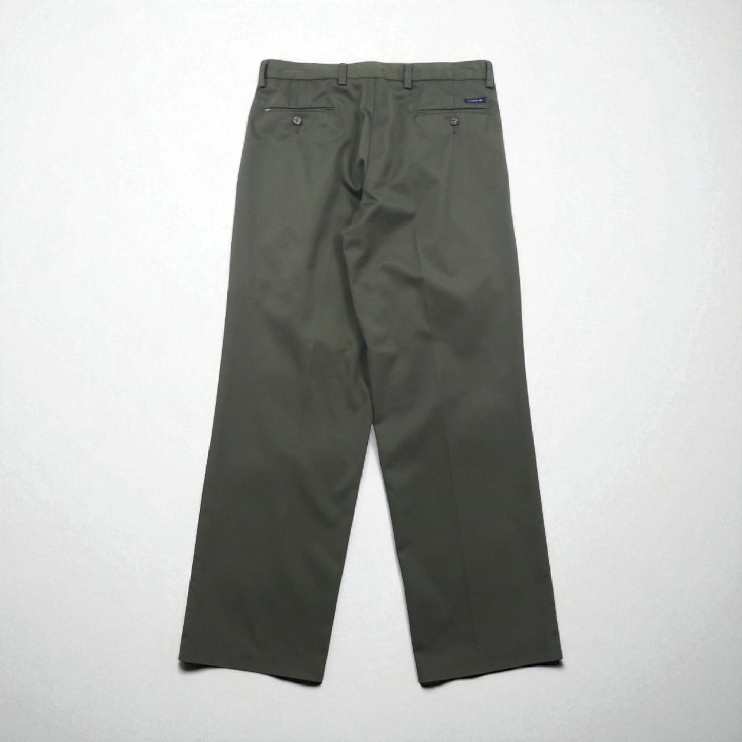 DOCKERS ( Levi's ) クラシックフィット 2タック ワイド スラックスパンツ L カーキ コットン