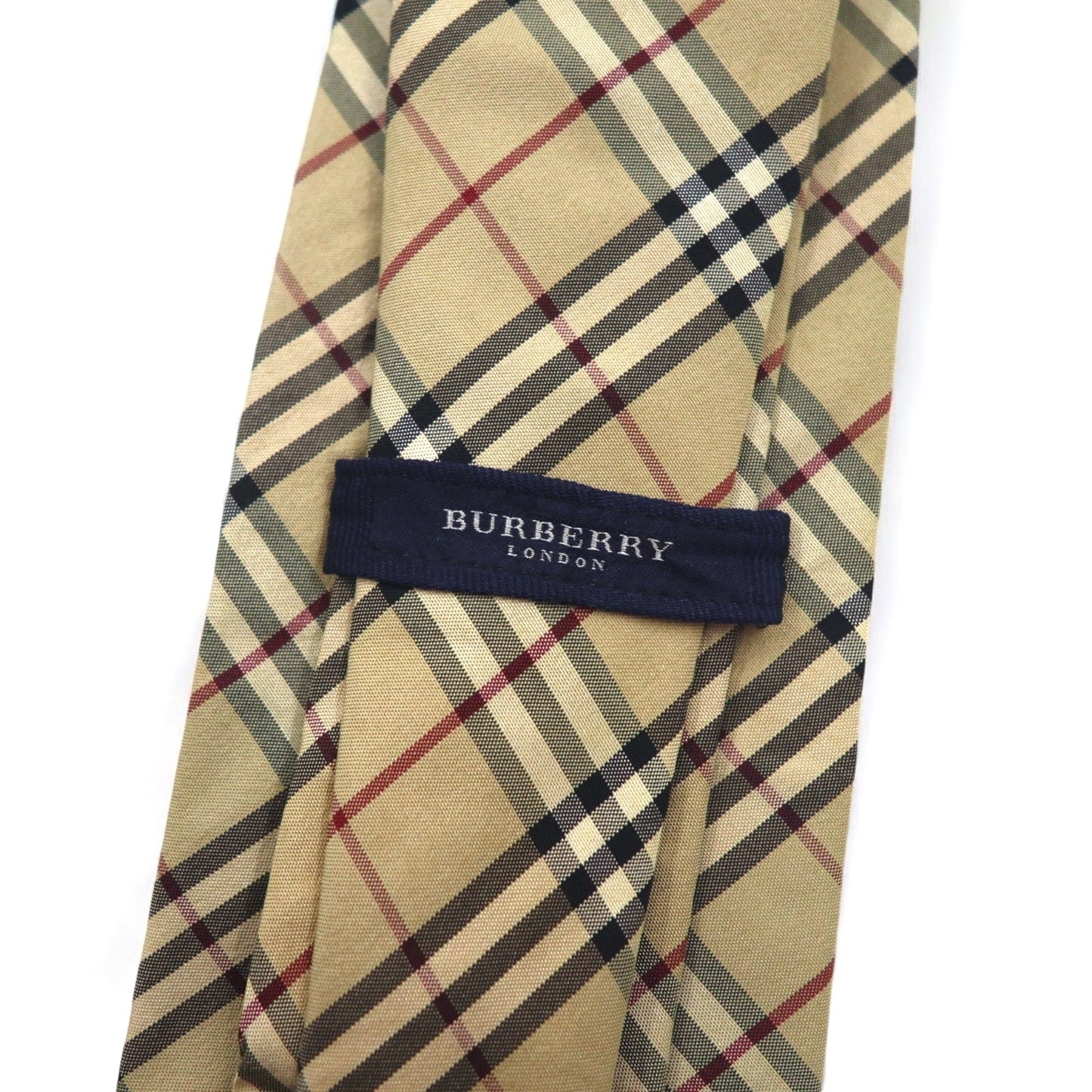 BURBERRY イタリア製 ノバチェック ネクタイ ベージュ シルク
