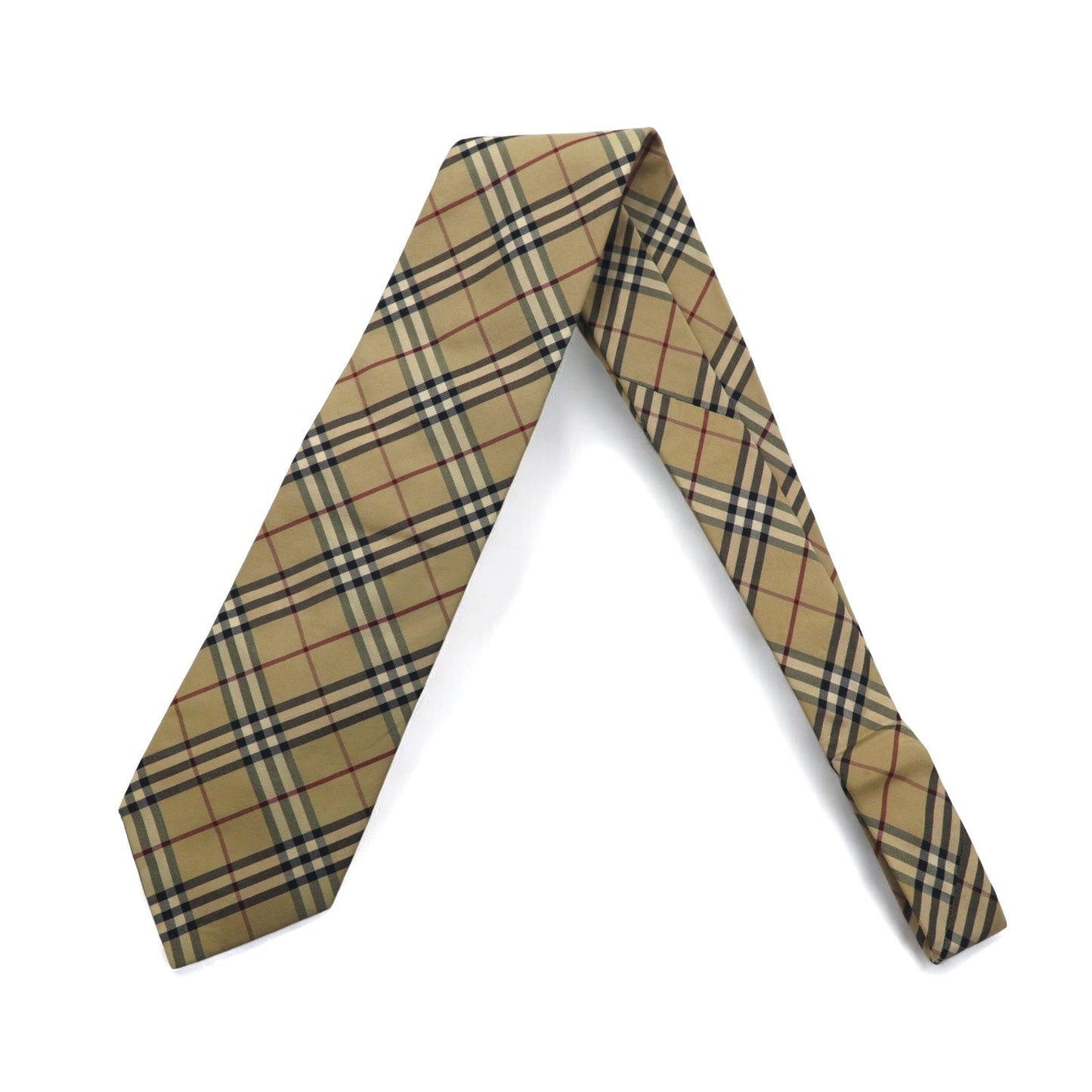 BURBERRY イタリア製 ノバチェック ネクタイ ベージュ シルク