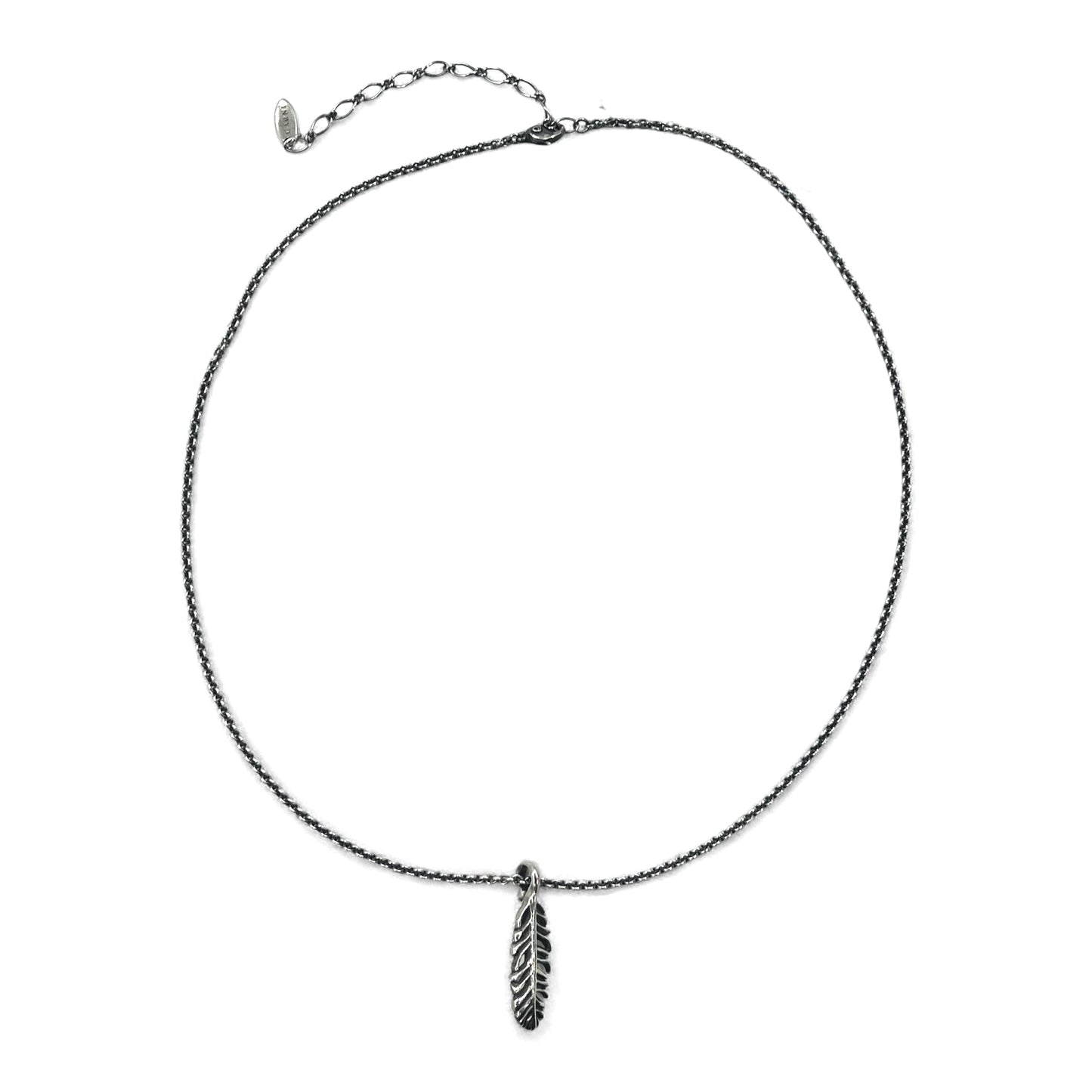 GARNI フェザー チェーン ネックレス ペンダント シルバー SILVER 925 羽根