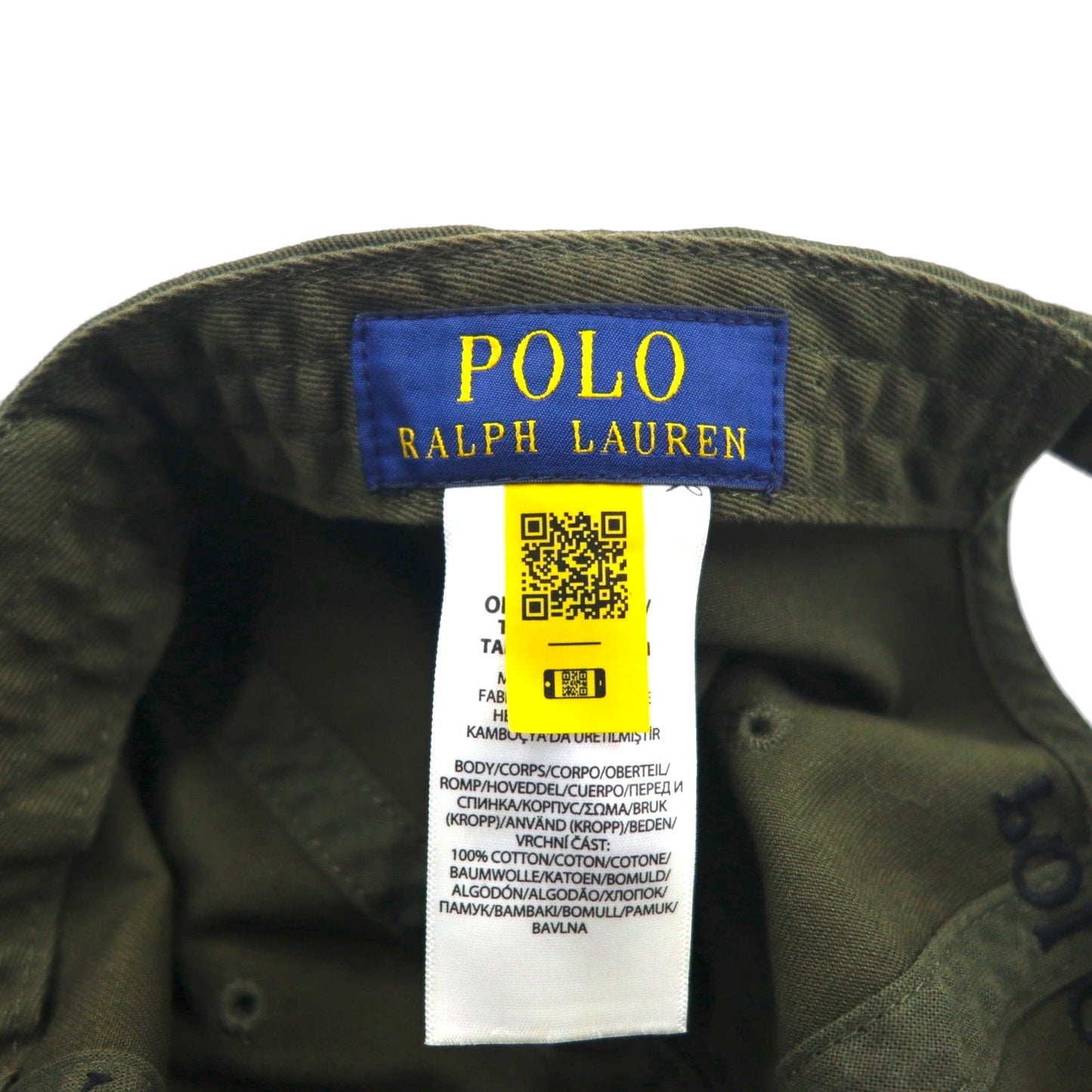 POLO RALPH LAUREN ベースボールキャップ 59cm ベルト コットン スモールポニー刺繍