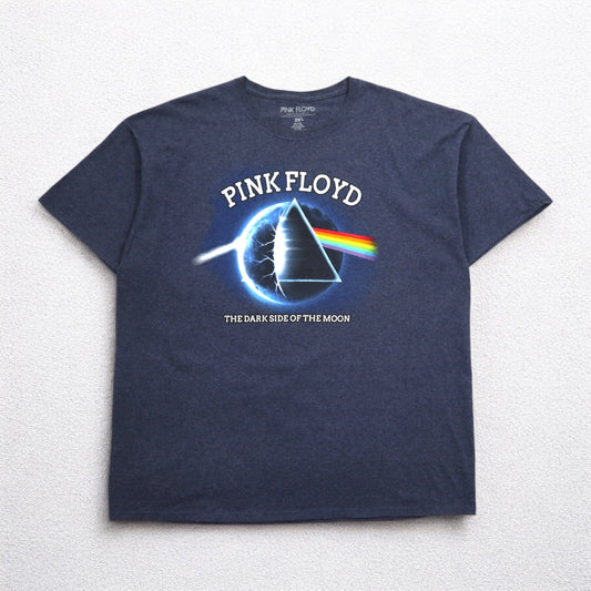 PINK FLOYD ピンクフロイド ロック バンド Tシャツ バンT 2XL ネイビー 狂気 The Dark Side of the Moon エルサルバドル製