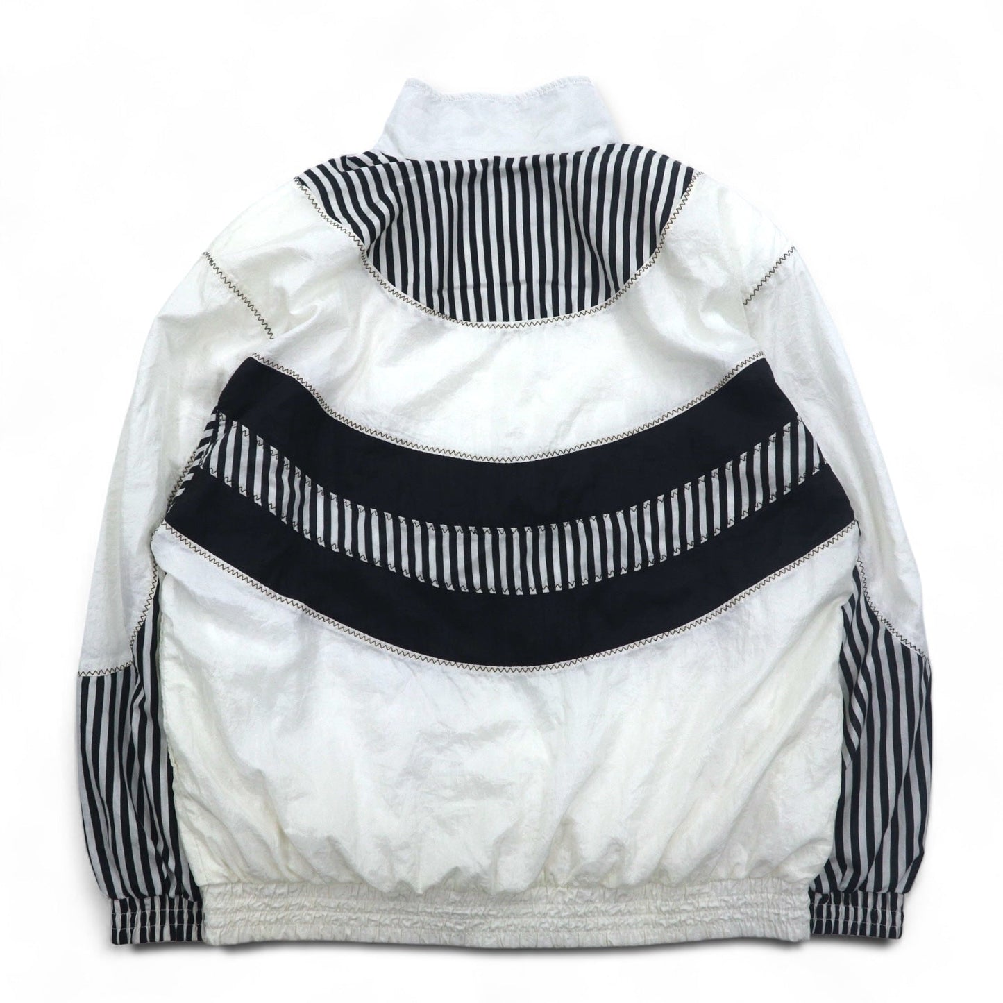 Vintage 80s Windbreaker Jacket SUNTERRA ナイロンジャケット ジャージ L ホワイト 総柄