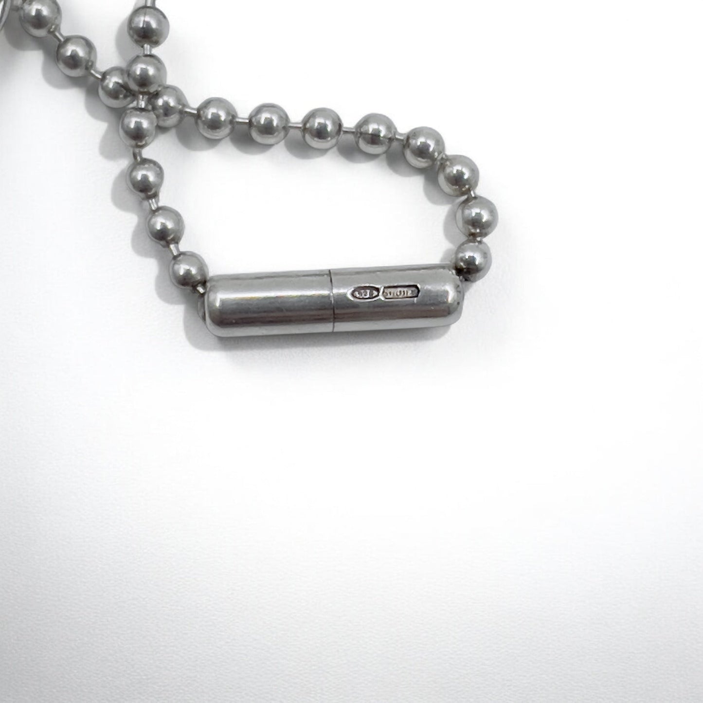 GUCCI ドッグタグ 2WAY ボールチェーン ネックレス ペンダント キーホルダー シルバー 925 イタリア製
