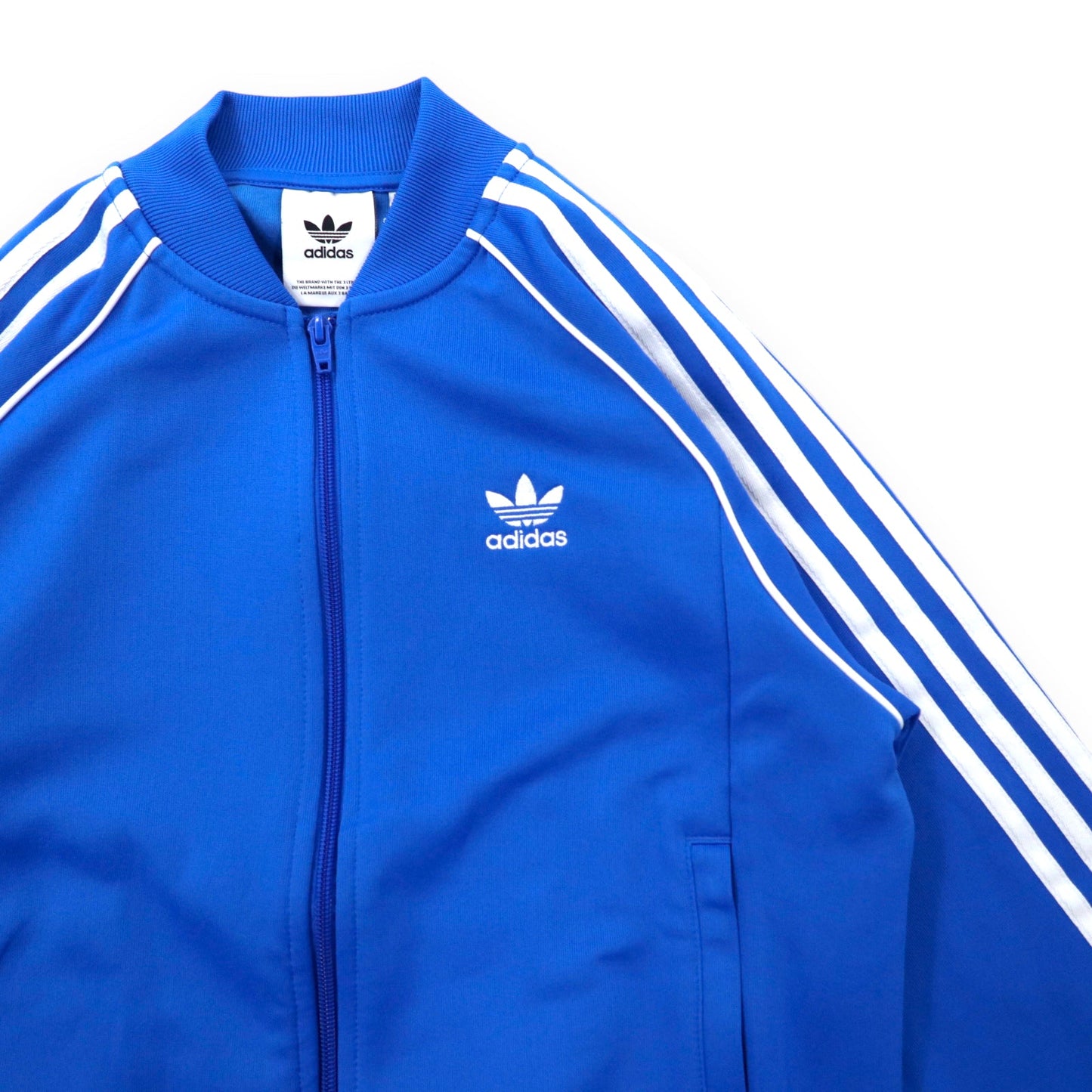adidas originals ATP型 トラックジャケット ジャージ S ブルー ポリエステル ダブルジップ 3ストライプス トレフォイルロゴ SST TRACK JACKET BLUEBIRD ED6053