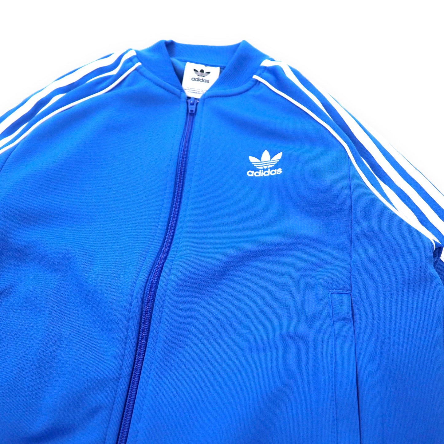adidas originals ATP型 トラックジャケット ジャージ S ブルー ポリエステル ダブルジップ 3ストライプス トレフォイルロゴ SST TRACK JACKET BLUEBIRD ED6053