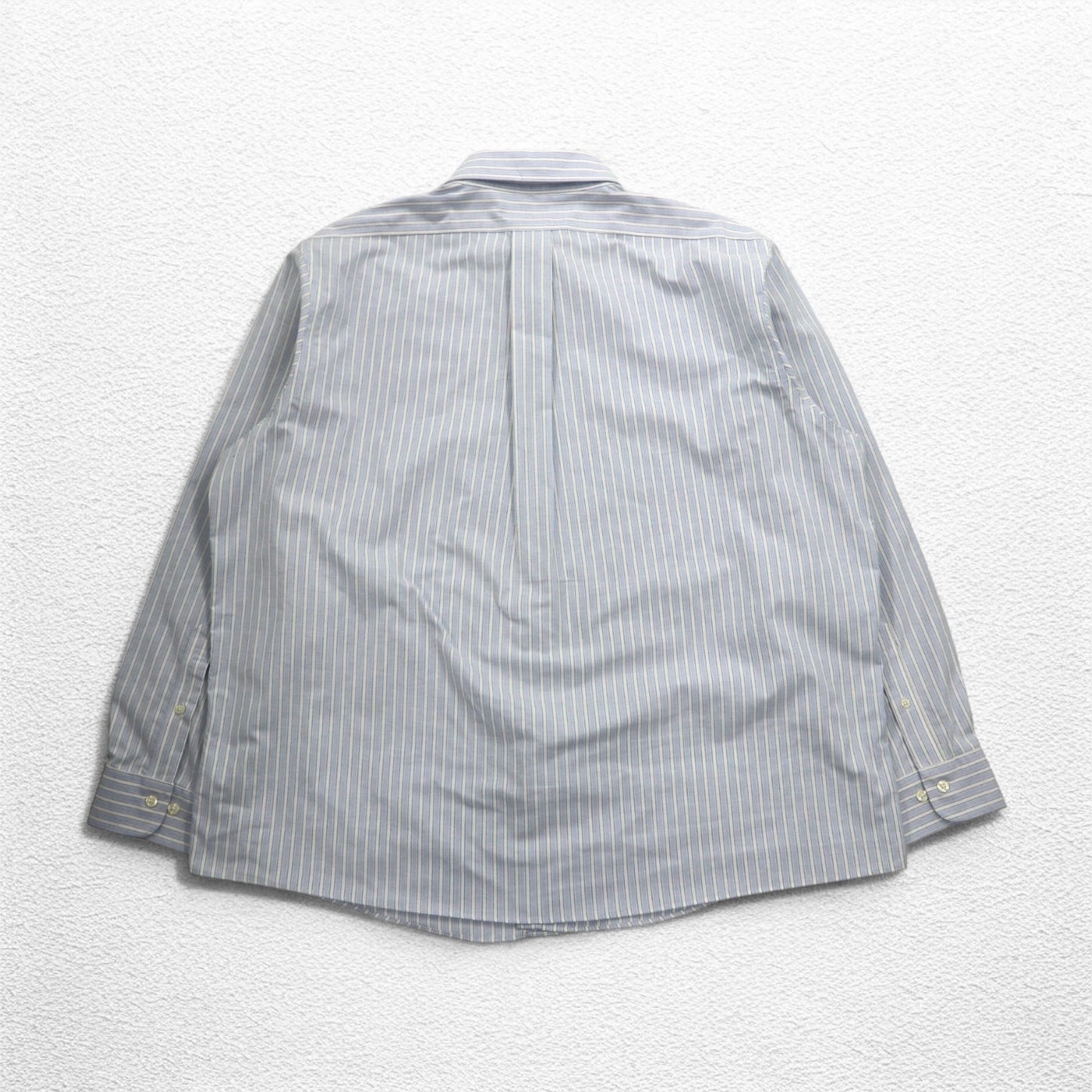 Brooks Brothers オックスフォード ボタンダウンシャツ 2XL ブルー ホワイト ストライプ ワンポイントロゴ