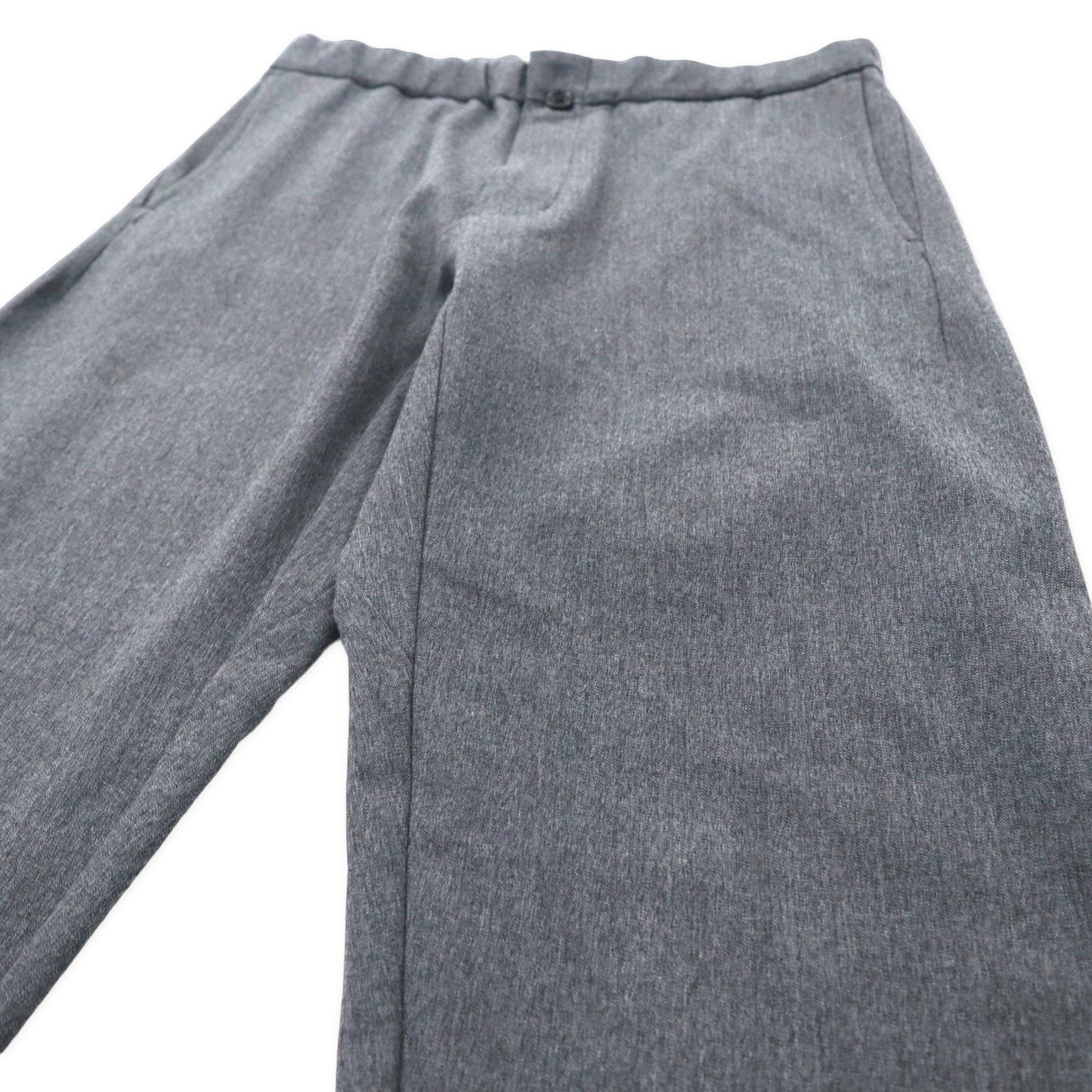 YAECA イージー スラックスパンツ S グレー ポリエステル ERGONOMIC 14610 2WAY WIDE PANTS