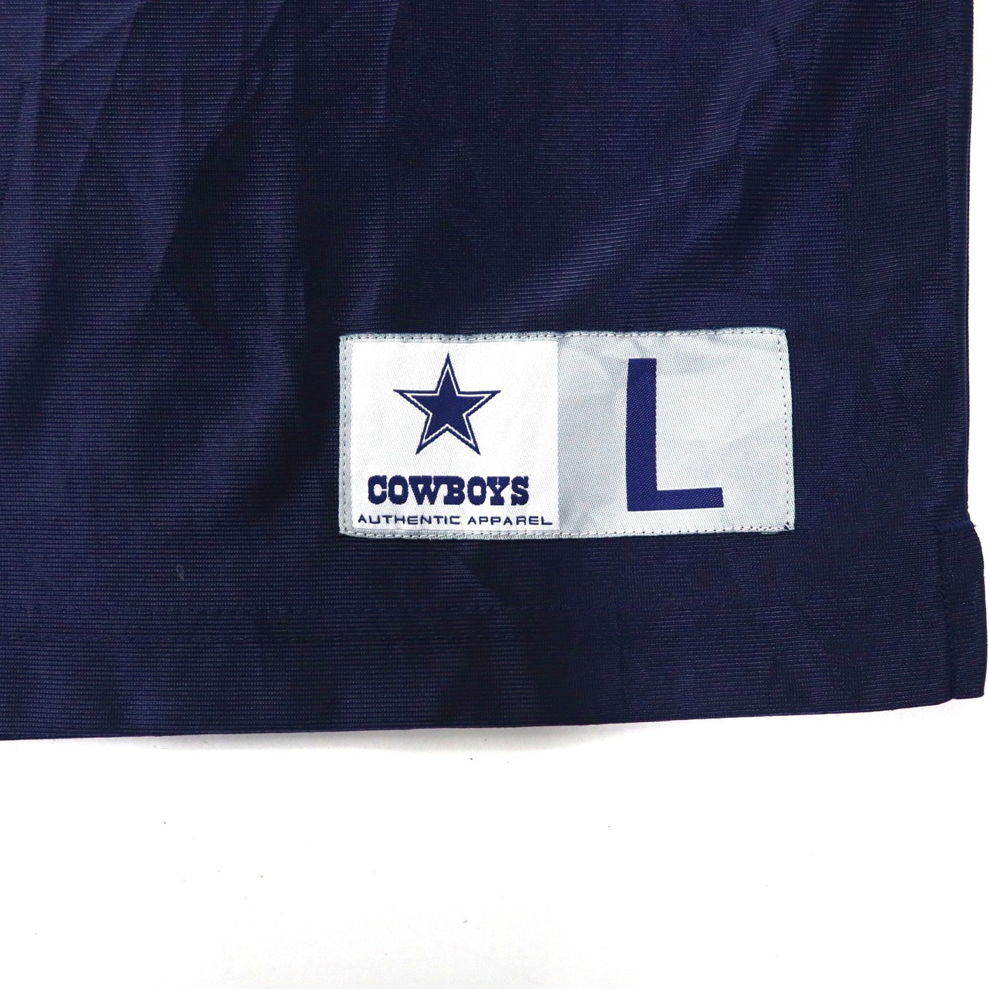 COWBOYS AUTHENTIC APPAREL ゲームシャツ L ネイビー ポリエステル NFL Dallas Cowboys ナンバリング ビッグサイズ