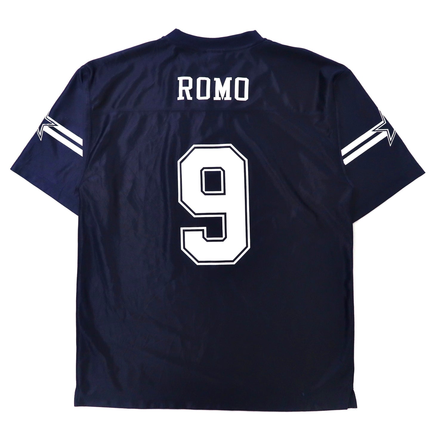 COWBOYS AUTHENTIC APPAREL ゲームシャツ L ネイビー ポリエステル NFL Dallas Cowboys ナンバリング ビッグサイズ