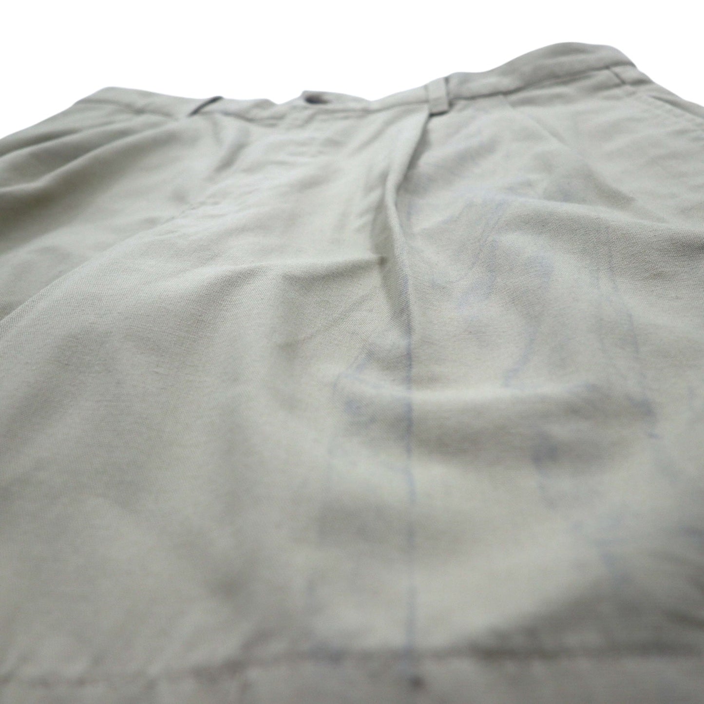 DOCKERS ( Levi's ) ダック キャンバス タック ショートパンツ ハーフパンツ L ベージュ コットン