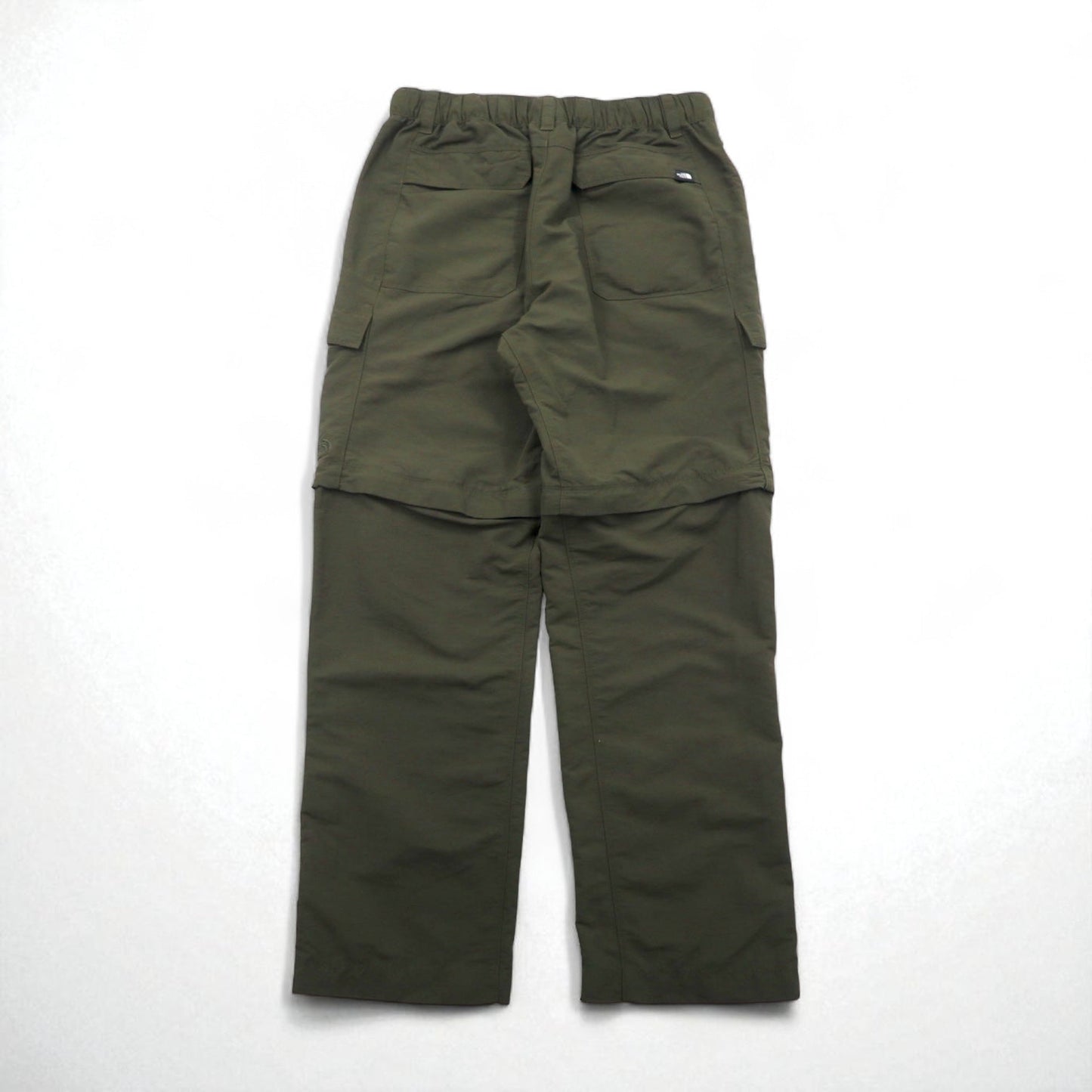 THE NORTH FACE アウトドア 2WAY コンバーチブル カーゴパンツ ショートパンツ M カーキ ナイロン US規格 AJFB