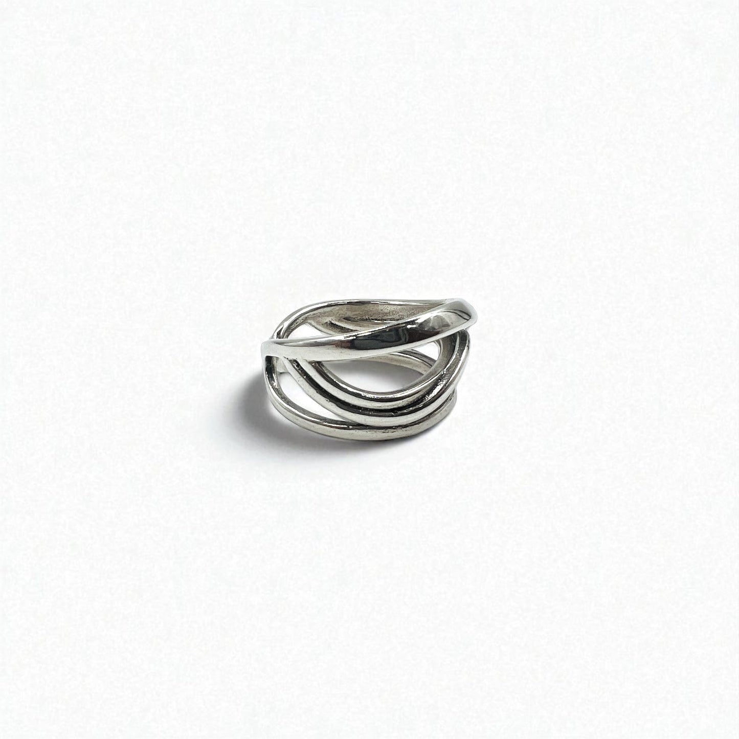 Vintage Silver Open Ring ウェーブデザイン オープン リング 指輪 シルバー 925