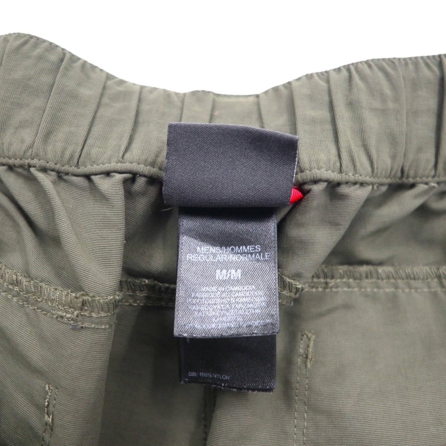 THE NORTH FACE アウトドア 2WAY コンバーチブル カーゴパンツ ショートパンツ M カーキ ナイロン US規格 AJFB