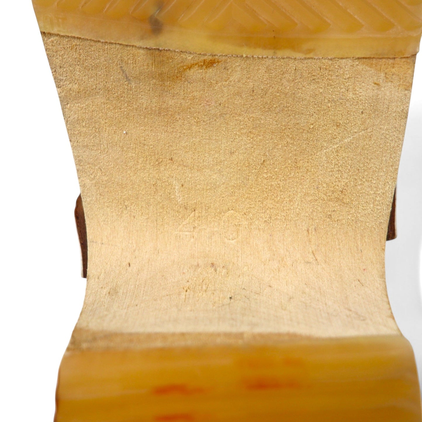 MOHEDA TOFFELN スウェーデン製 サボ サンダル 25cm オレンジ レザー 総柄 フルーツ