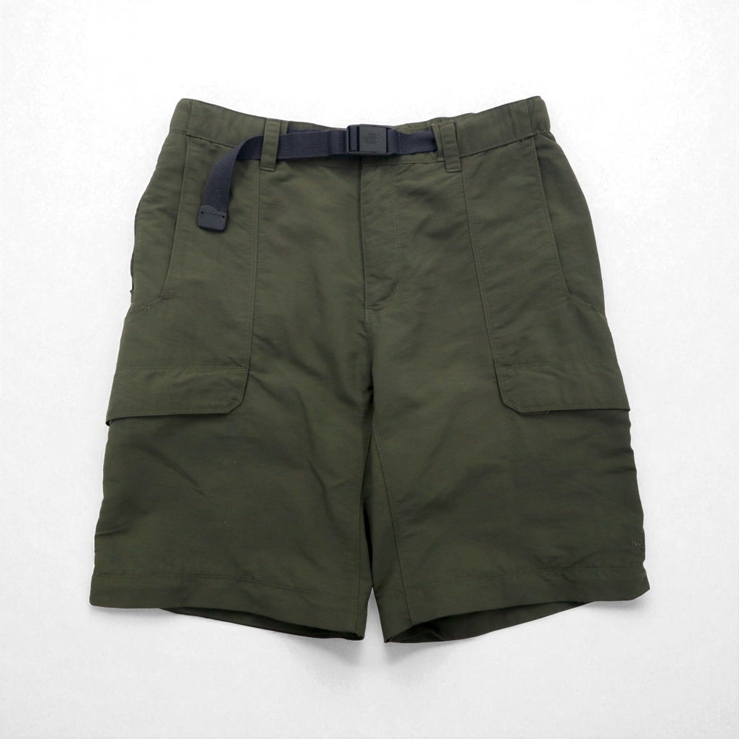 THE NORTH FACE アウトドア 2WAY コンバーチブル カーゴパンツ ショートパンツ M カーキ ナイロン US規格 AJFB