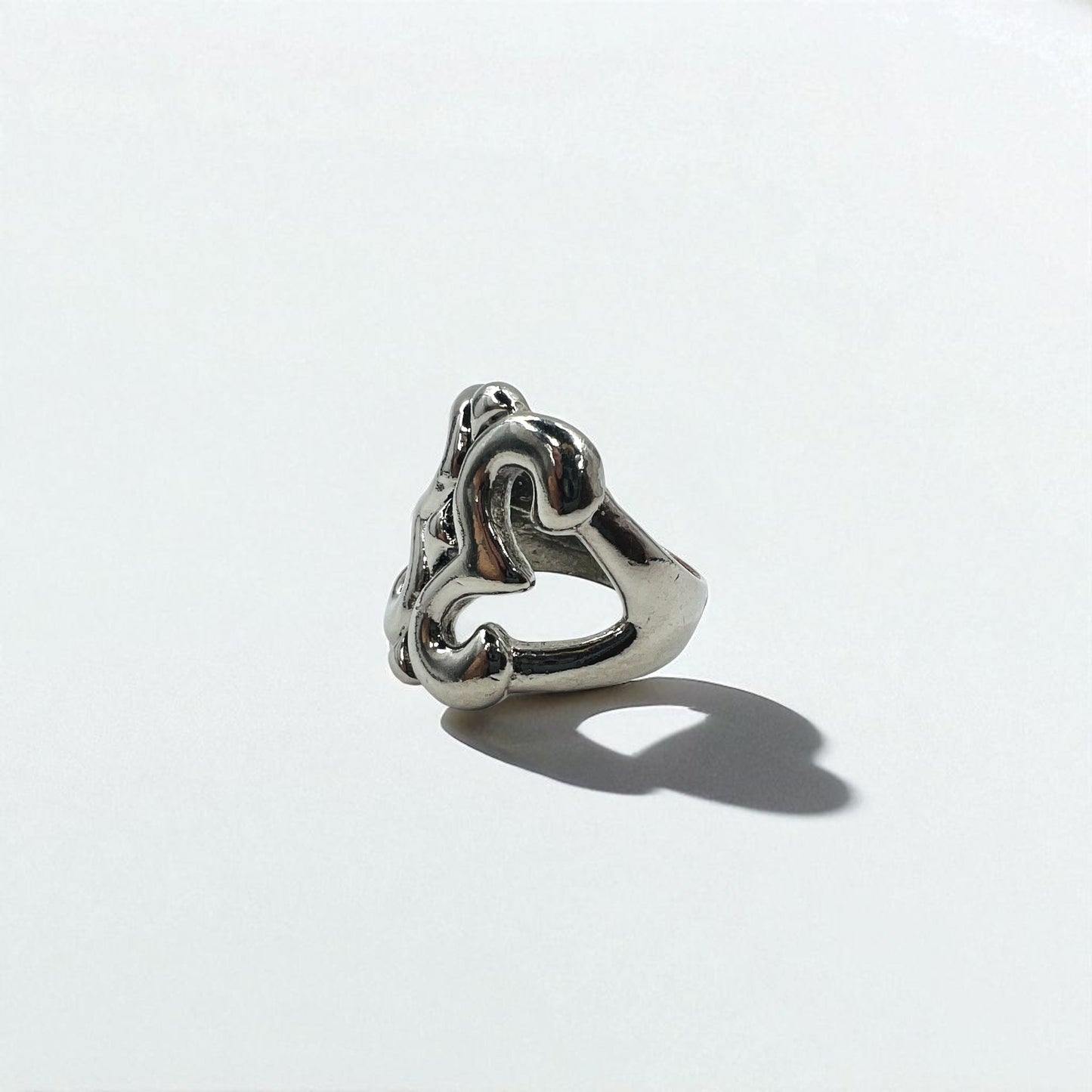 Vintage Indian Jewelry インディアンジュエリー ヴィンテージ ワイド リング 指輪 18号 シルバー
