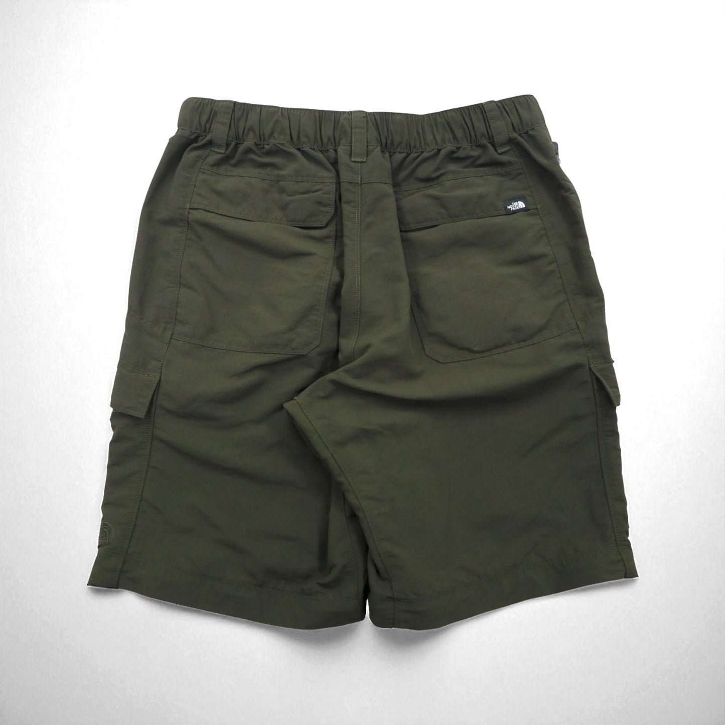 THE NORTH FACE アウトドア 2WAY コンバーチブル カーゴパンツ ショートパンツ M カーキ ナイロン US規格 AJFB