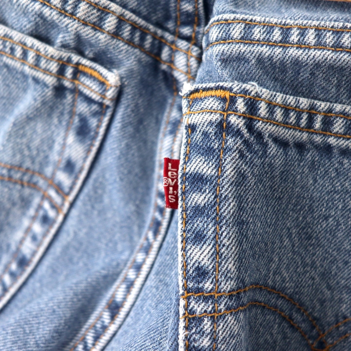 Levi's USA製 90年代 550 リラックスフィット テーパード デニムパンツ 10 ブルー アイスウォッシュ コットン ボタン裏512