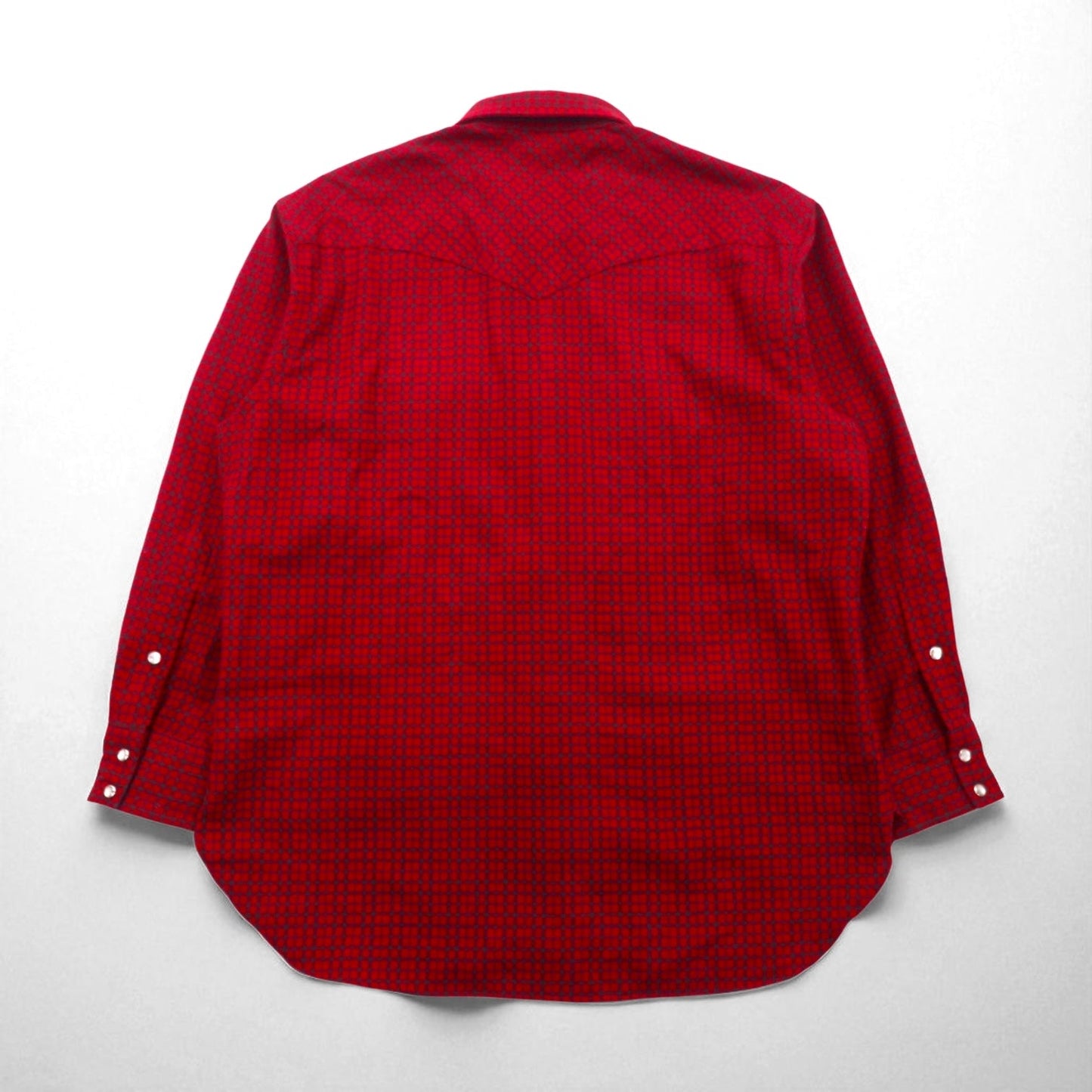 PENDLETON USA製 HIGH GRADE WESTERN WEAR フランネル ウエスタンシャツ XL レッド チェック ウール スナップボタン ダブルポケット