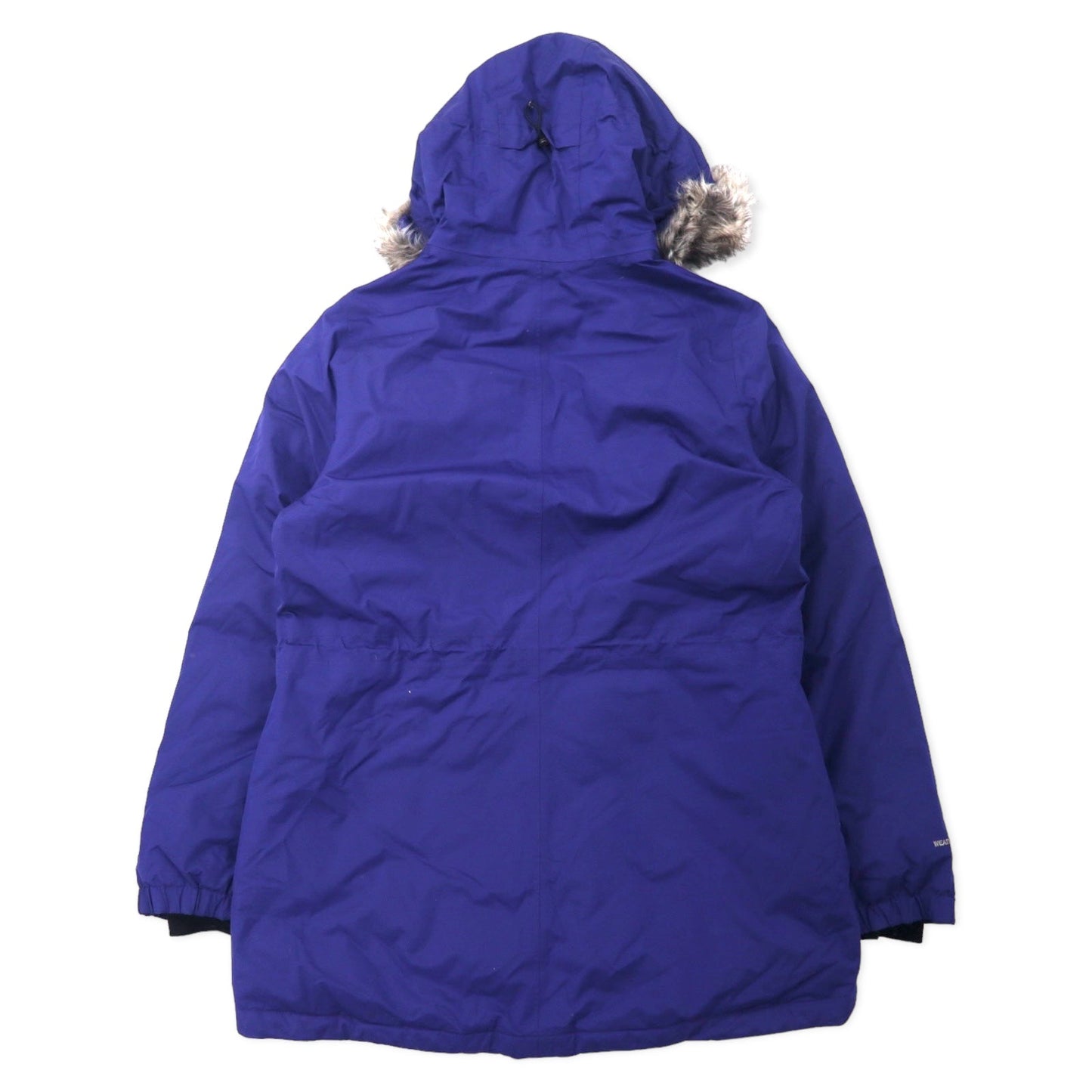 Eddie Bauer ウェザーエッジ ダウンパーカー ダウンコート L ネイビー ポリエステル ファー着脱式 WEATHER EDGE