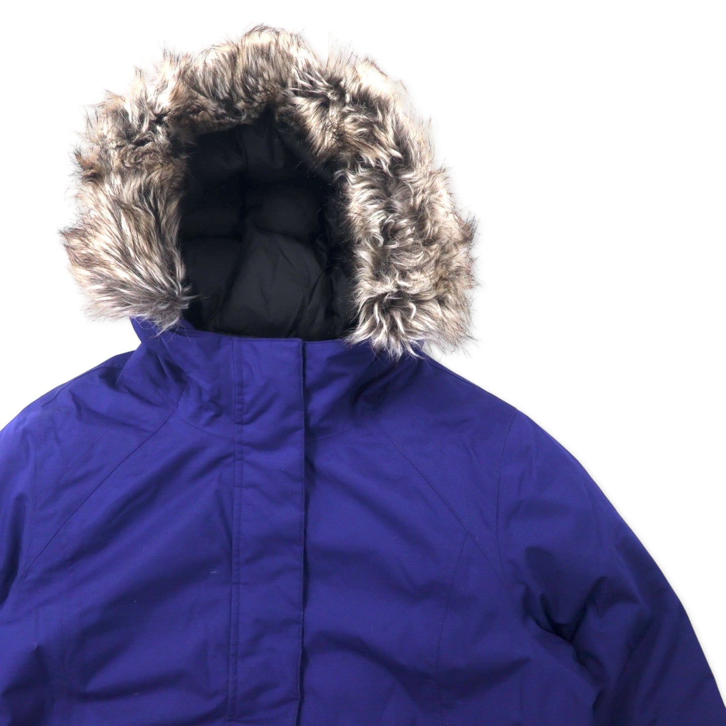 Eddie Bauer ウェザーエッジ ダウンパーカー ダウンコート L ネイビー ポリエステル ファー着脱式 WEATHER EDGE