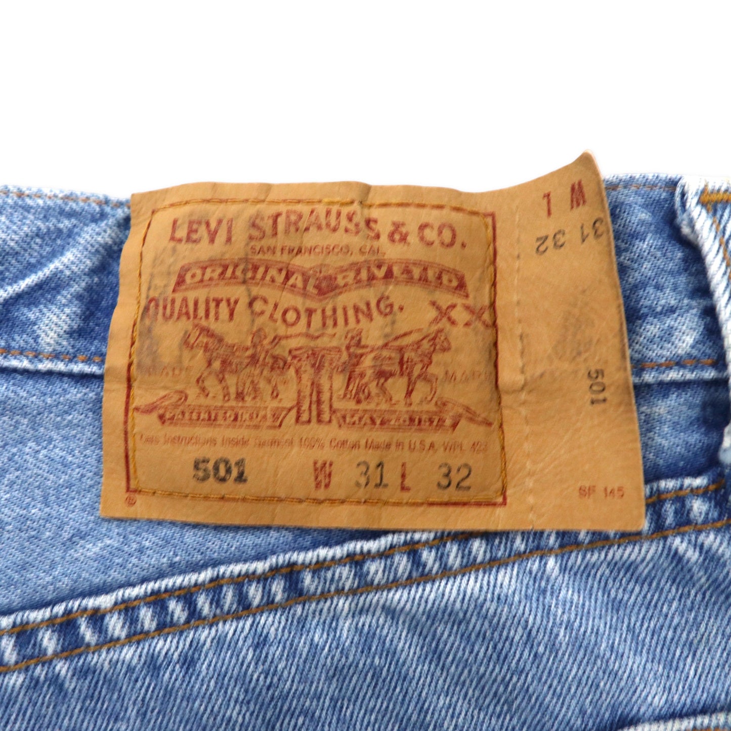 USA製 90年代 Levi's 501 デニムパンツ 31 ブルー アイスウォッシュ 501 6115