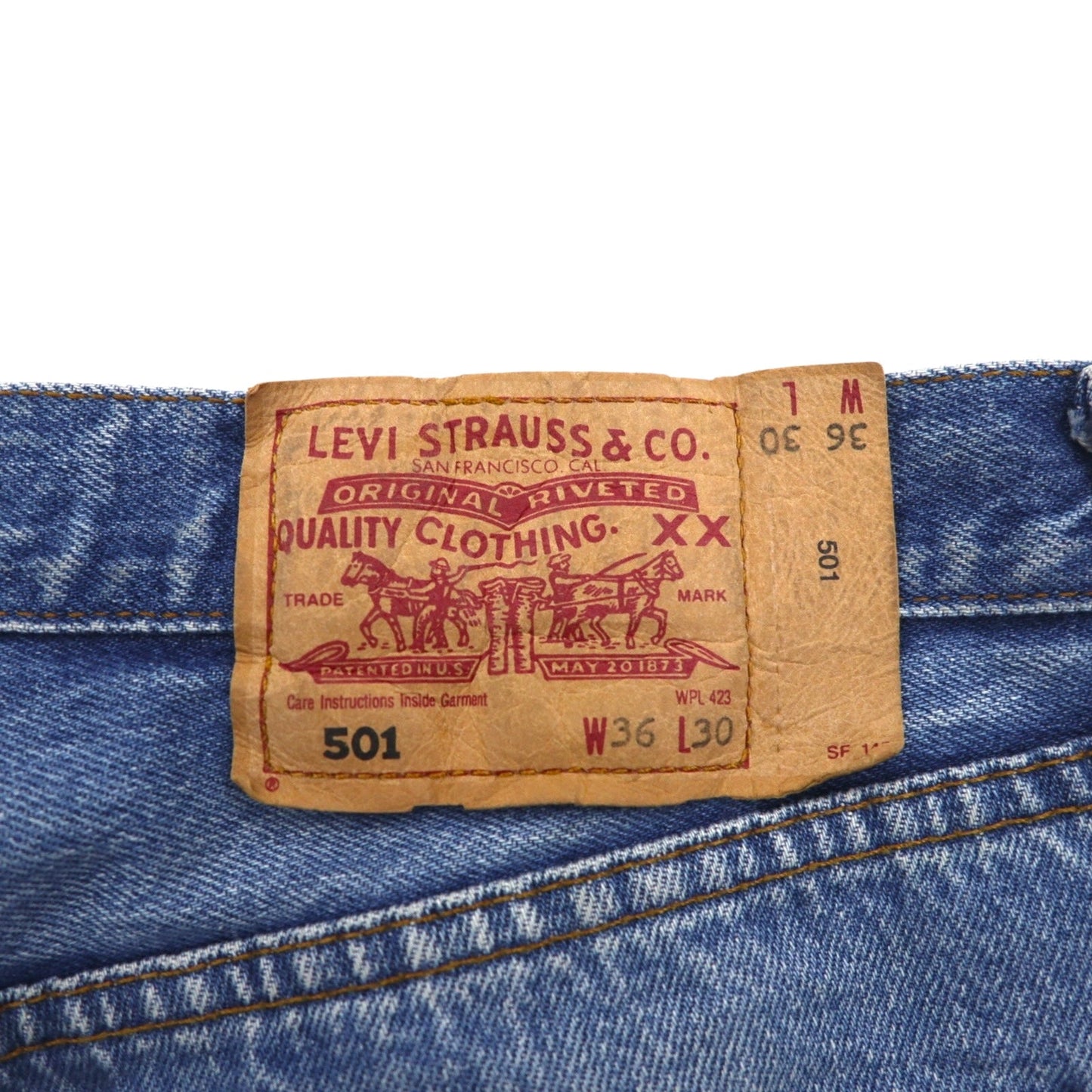 Levi's 00年代 ユーロリーバイス 501 デニムパンツ L インディゴ ブルー ボタンフライ 00501 0114 ポーランド製