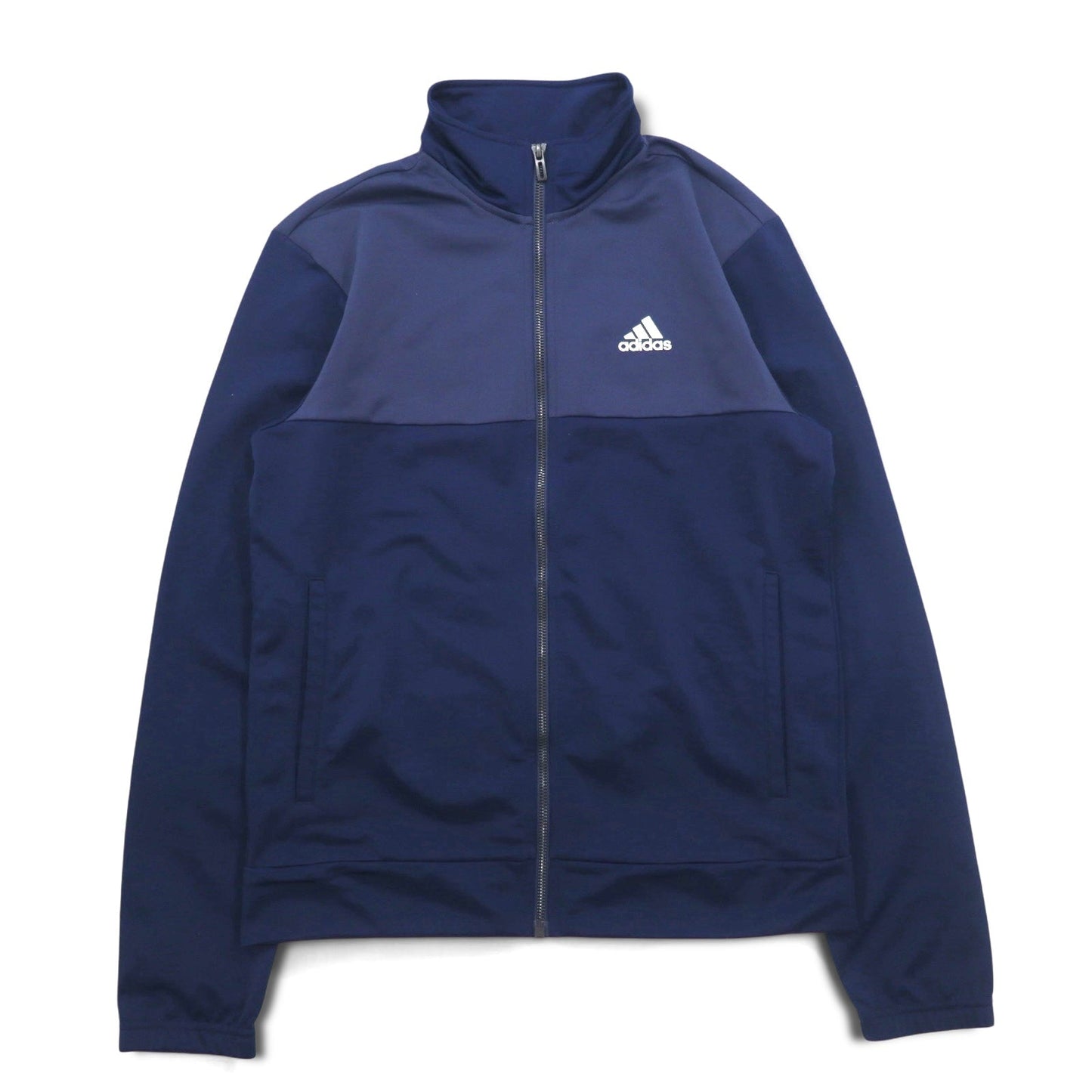 adidas トラックジャケット ジャージ セットアップ M ネイビー ポリエステル BQ8365