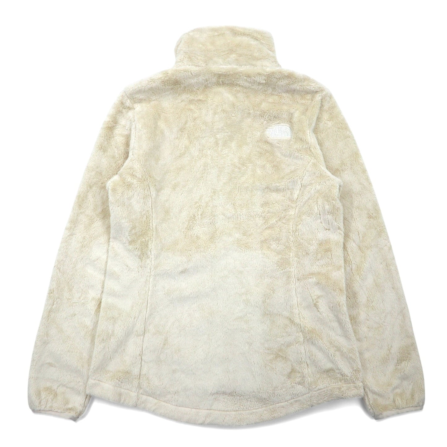 THE NORTH FACE フルジップ フリースジャケット S ベージュ ポリエステル ロゴ 刺繍 Osito Jacket NF0A3XBD
