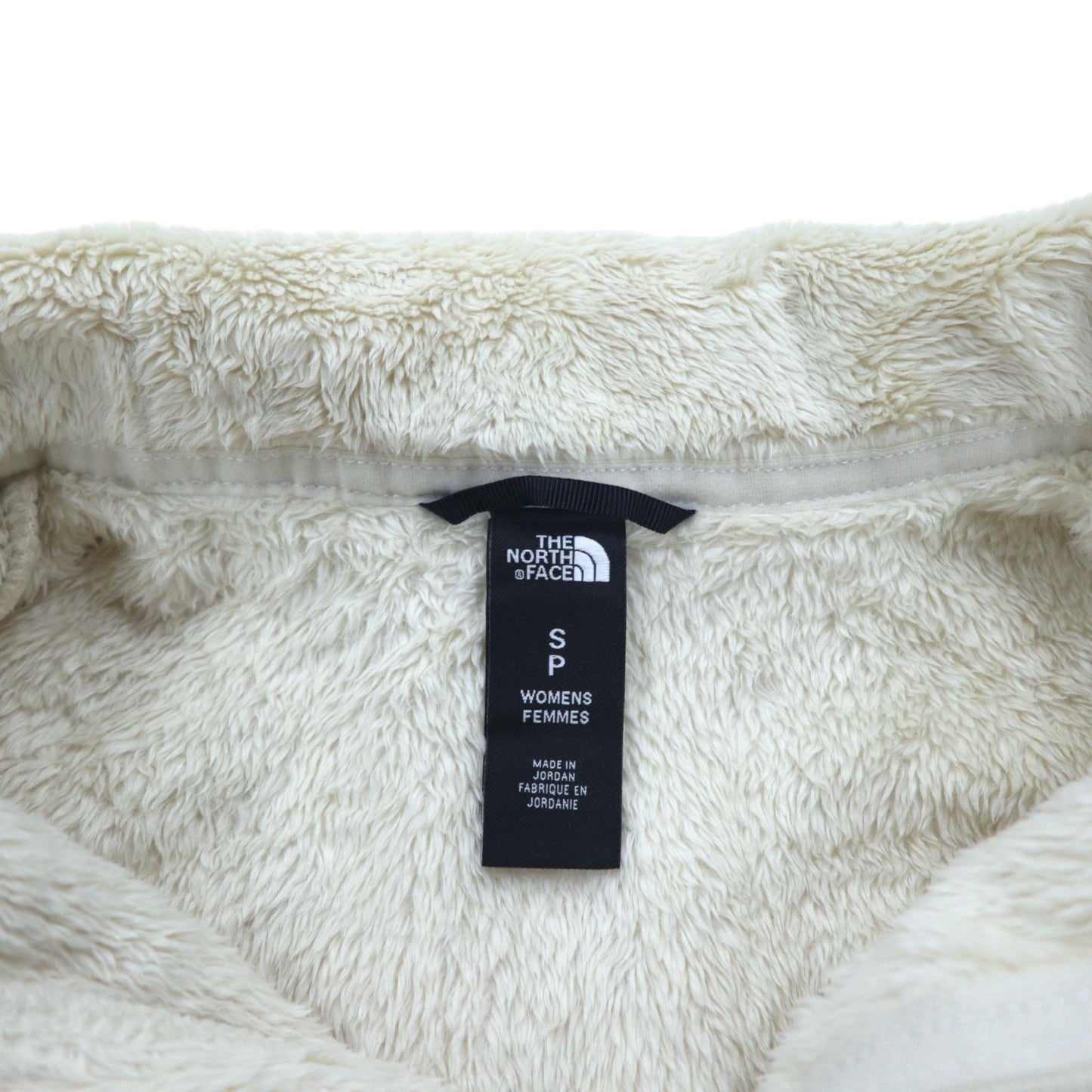 THE NORTH FACE フルジップ フリースジャケット S ベージュ ポリエステル ロゴ 刺繍 Osito Jacket NF0A3XBD