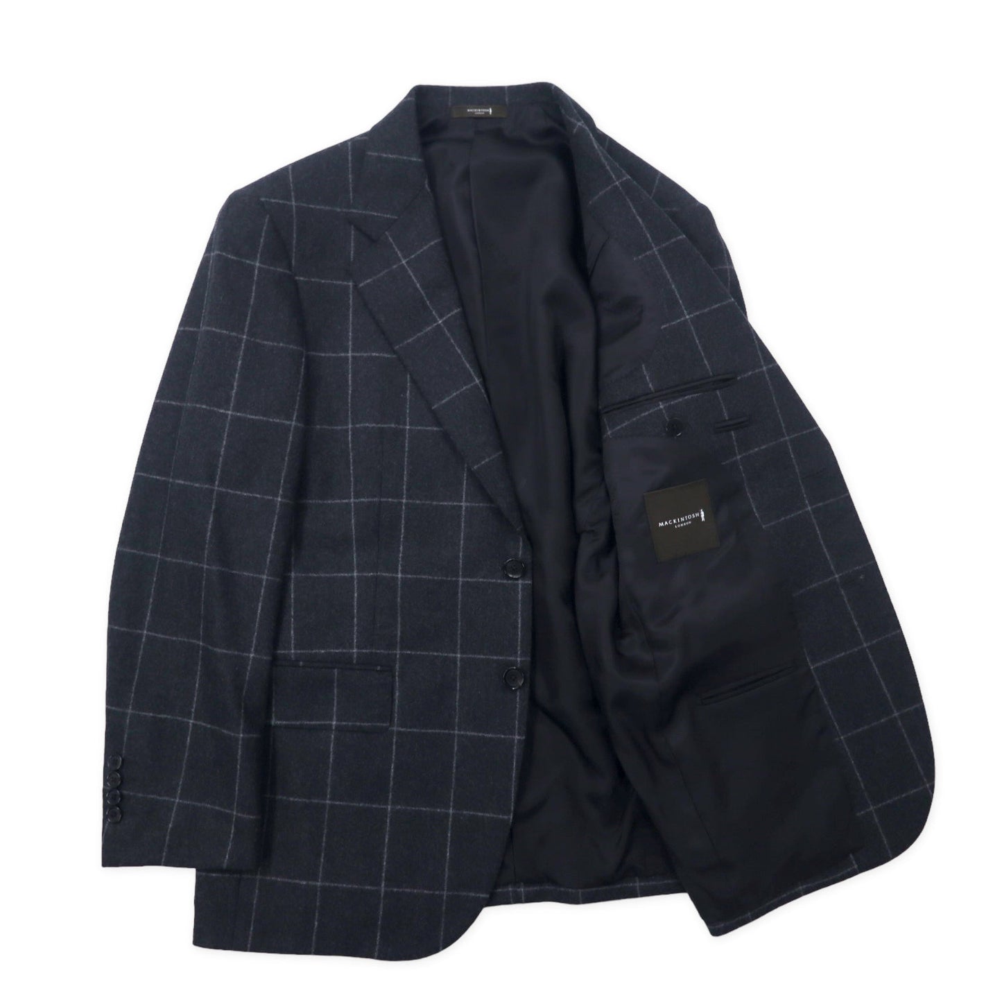 MACKINTOSH 2B スーツ セットアップ 94-84-165 AB4 グレー チェック ウール 日本製