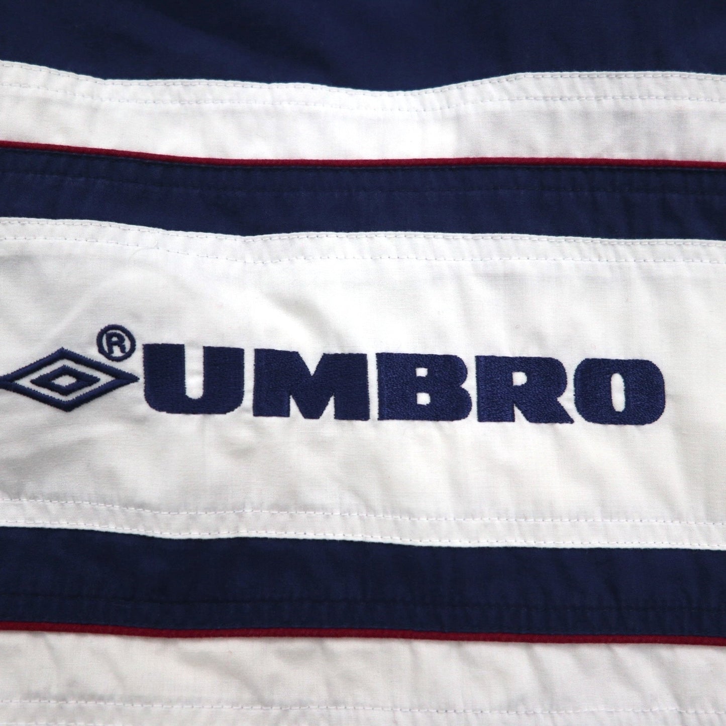 UMBRO 00年代 ハーフジップ アノラックジャケット XL ネイビー ワンポイントロゴ カンガルーポケット