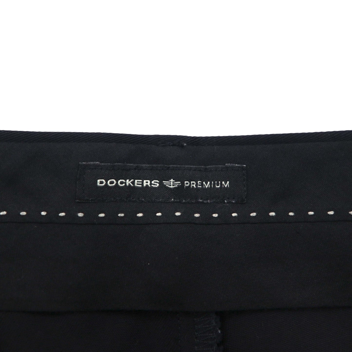 DOCKERS PREMIUM ( Levi's ) リラックスフィット 2タック ワイド チノパンツ L ネイビー コットン