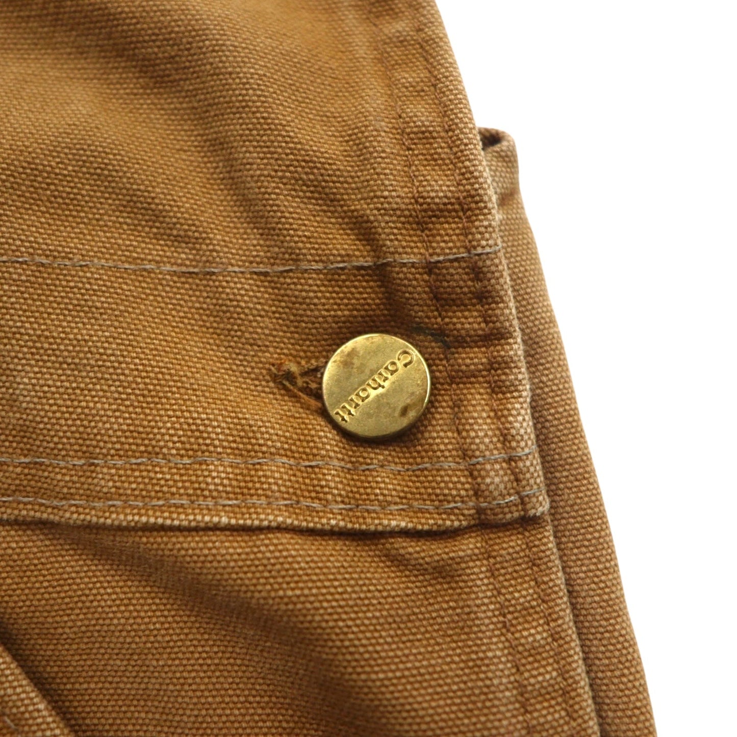 carhartt ダブルニー ダック オーバーオール XL キャメル ブラウン コットン