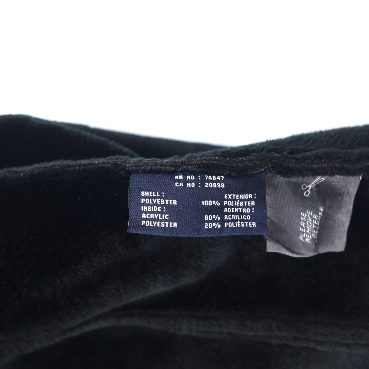 DOCKERS ( Levi's ) 90年代 フェイク ムートンジャケット XL ブラック ポリエステル