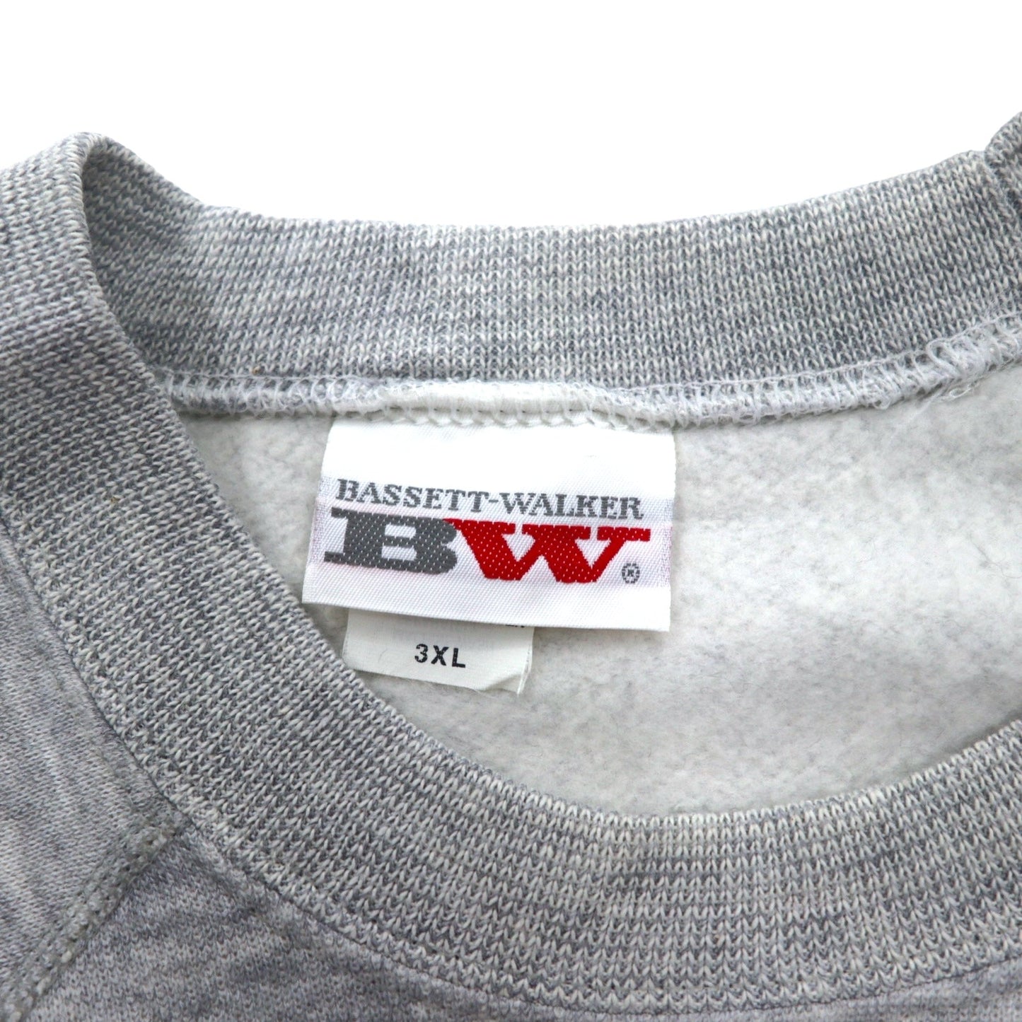 USA製 90年代 BASSETT-WALKER カレッジプリント スウェット 3XL グレー OHIO STATE