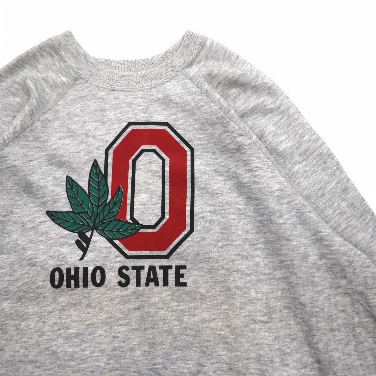 USA製 90年代 BASSETT-WALKER カレッジプリント スウェット 3XL グレー OHIO STATE