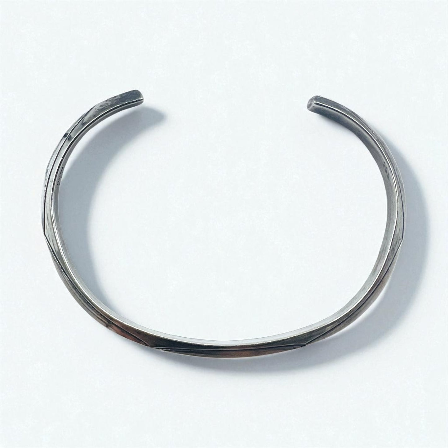 Navajo Elaine Tahe Sterling Cuff Bracelet インディアンジュエリー バングル シルバー