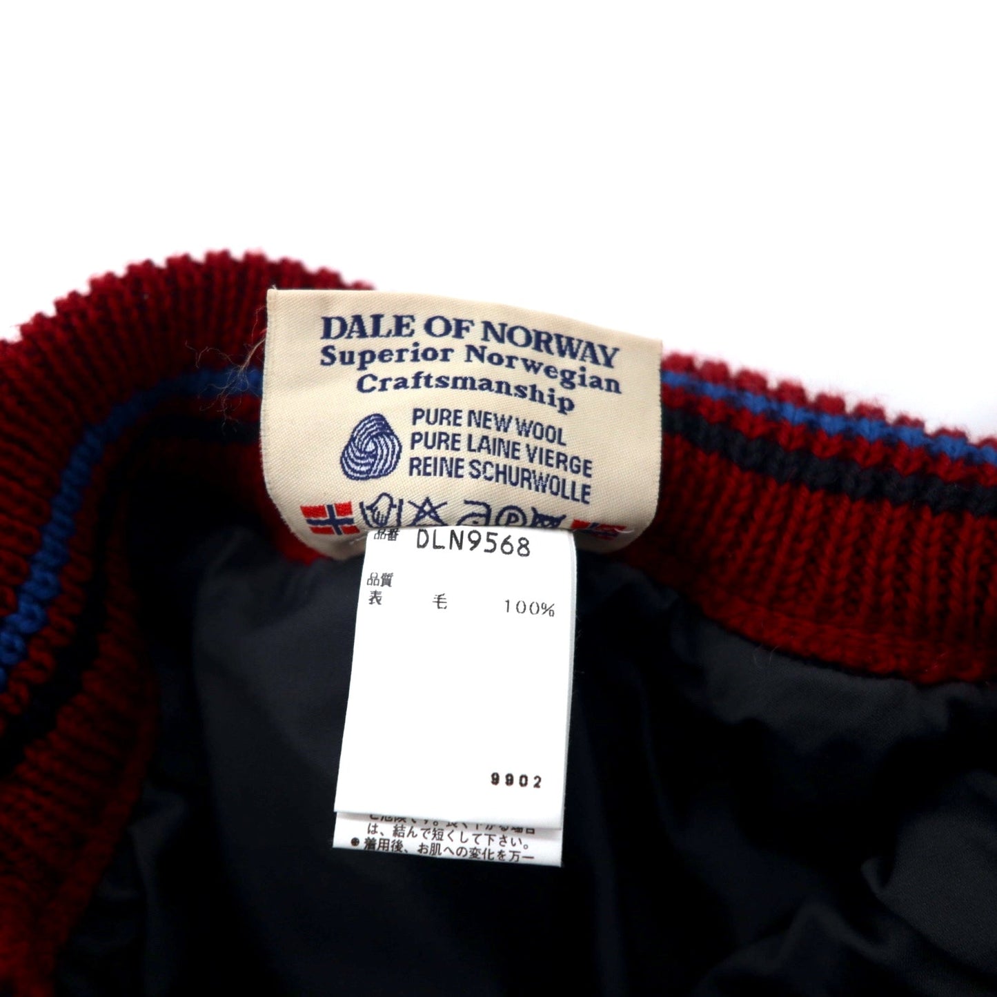 DALE OF NORWAY ノルウェー製 チロリアン ニット セーター L レッド ウール ノルディック柄 ビッグサイズ DLN9568