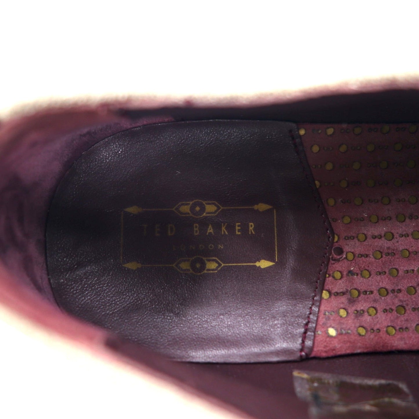 TED BAKER ウイングチップ ドレスシューズ 27.5cm ベージュ スエード レザー