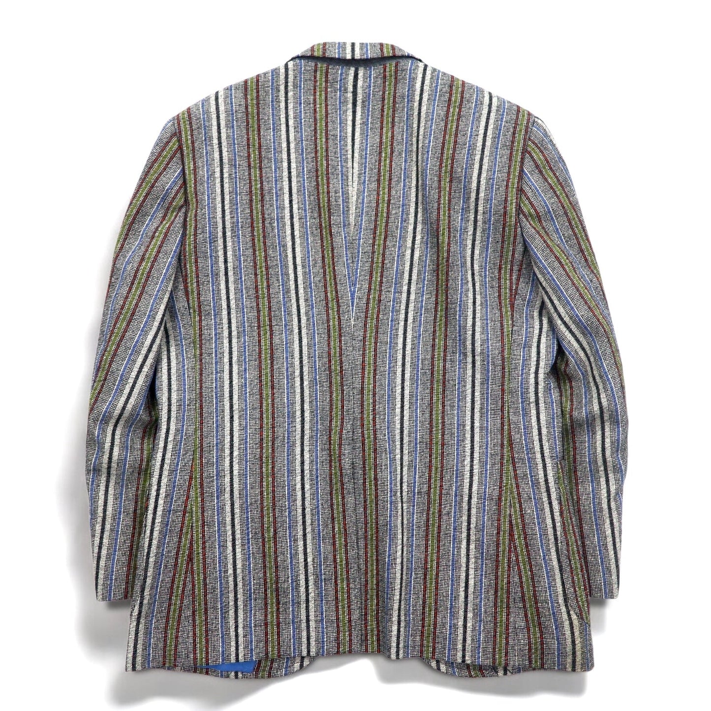 Vintage 80s Blazer Mr. Rough Rider × BROADHEAD & GRAVES 80年代 ジャガード 2B テーラードジャケット M マルチストライプ