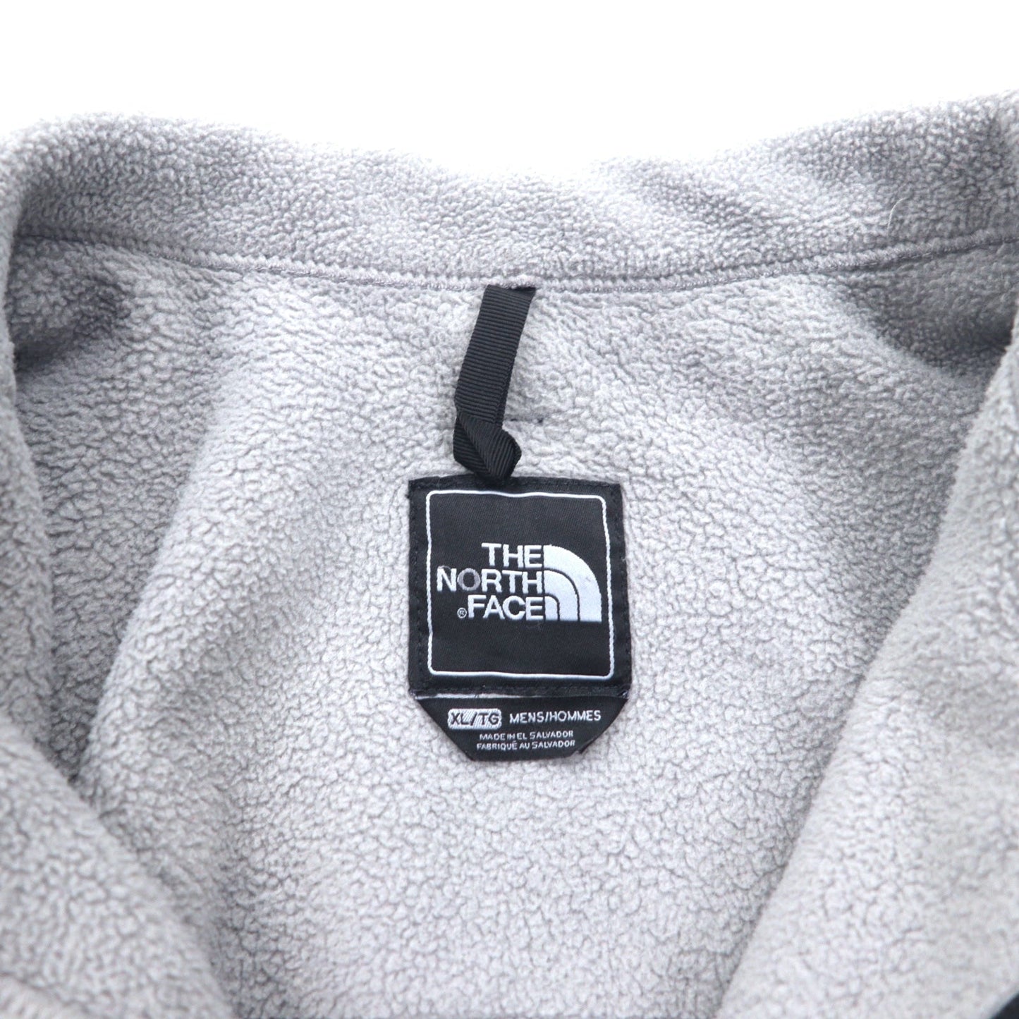 THE NORTH FACE デナリジャケット フリージャケット XL グレー ポリエステル ロゴ刺繍